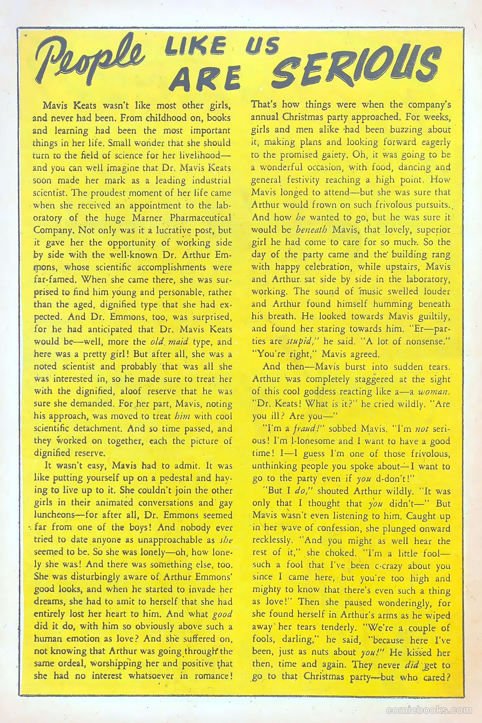 Confessions of the Lovelorn #87 (1957) — page 28 of 36
