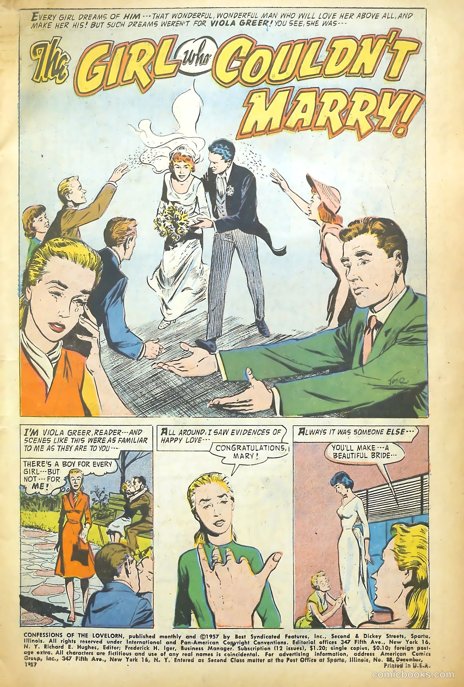 Confessions of the Lovelorn #88 (1957) — page 3 of 36