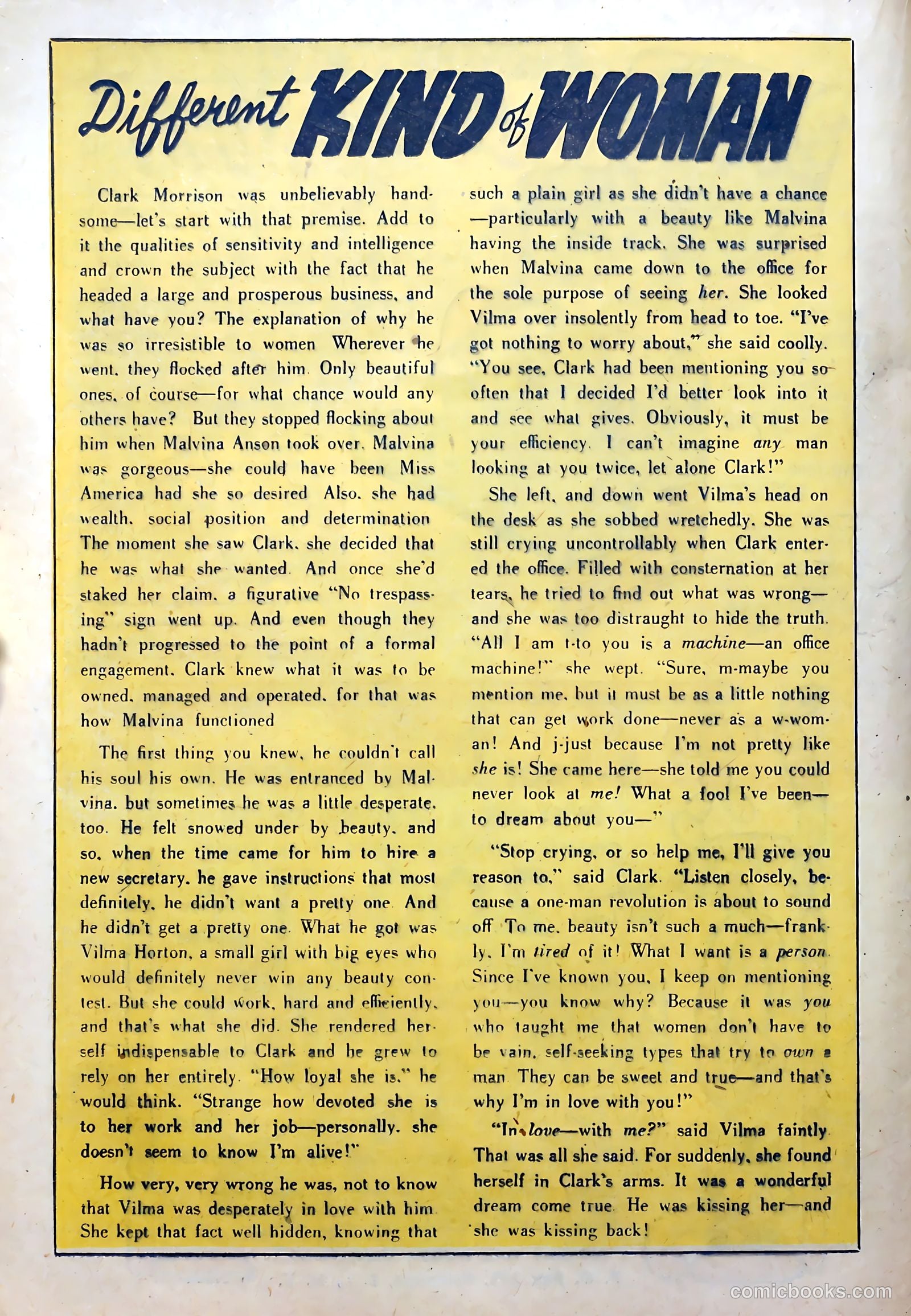 Confessions of the Lovelorn #89 (1957) — page 22 of 36