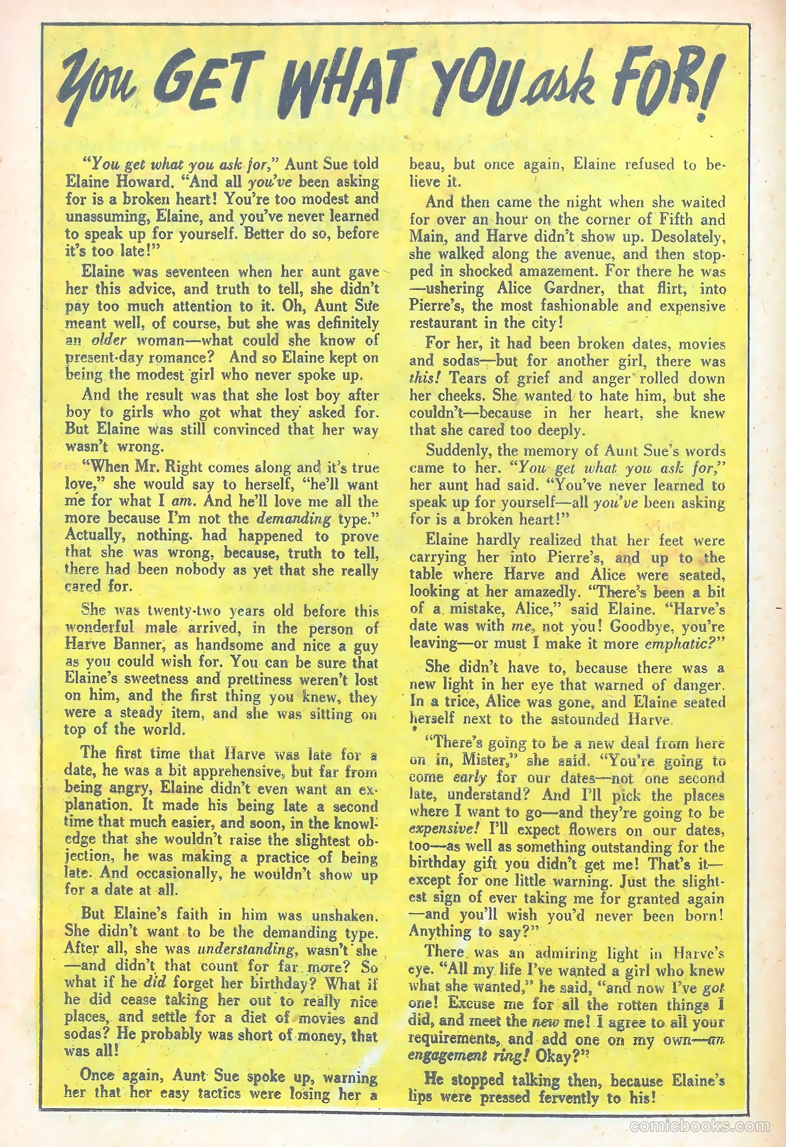 Confessions of the Lovelorn #90 (1958) — page 12 of 36