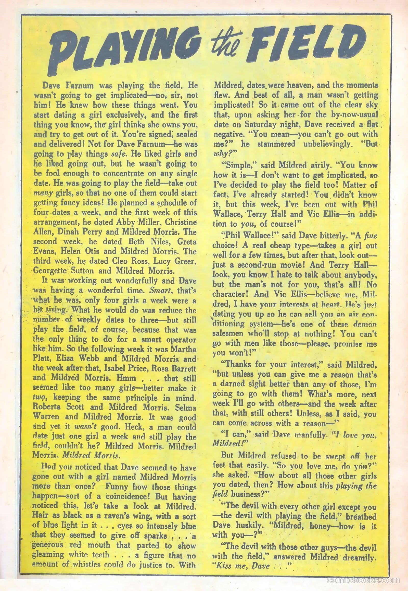 Confessions of the Lovelorn #90 (1958) — page 22 of 36