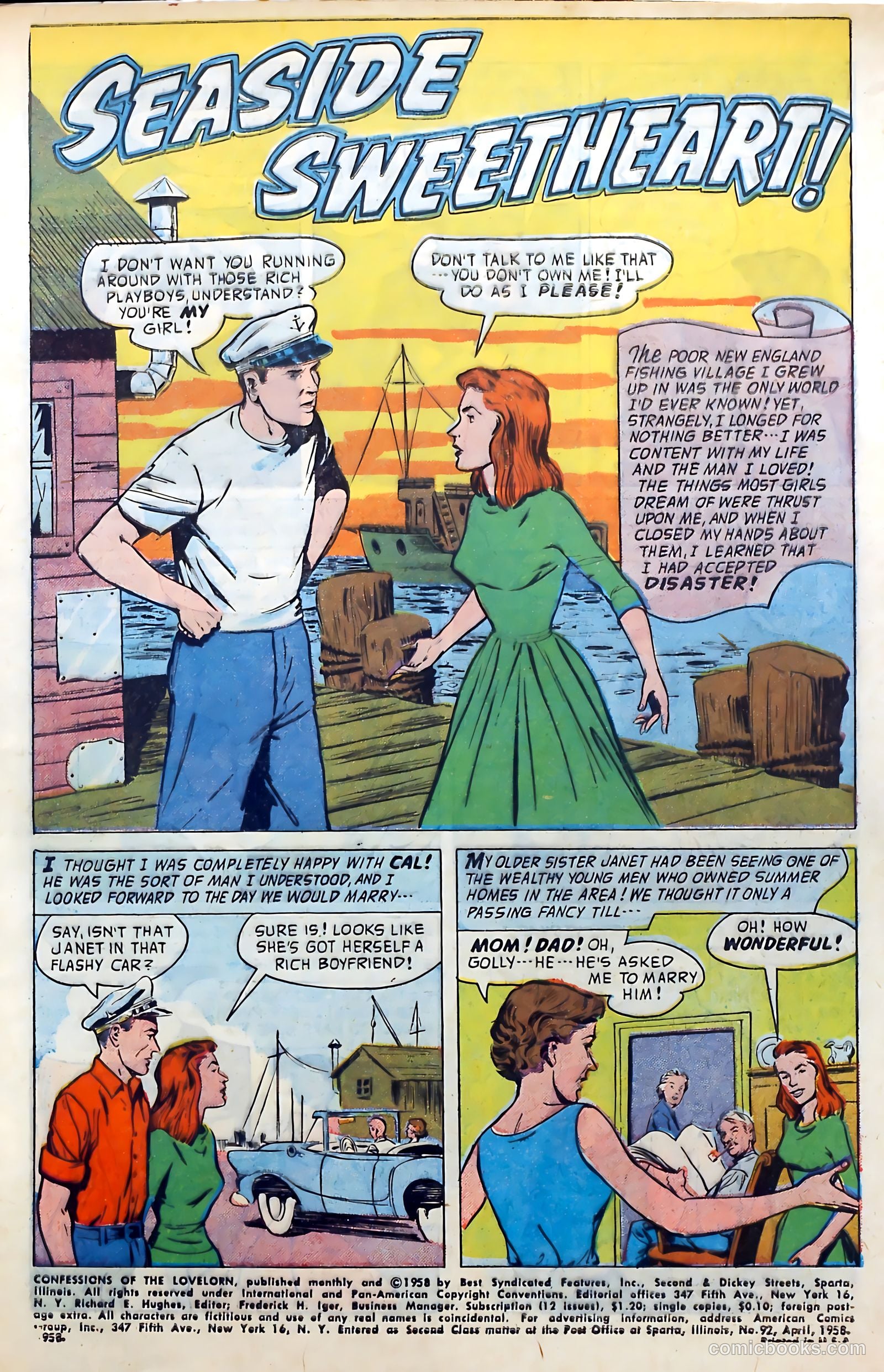 Confessions of the Lovelorn #92 (1958) — page 3 of 36