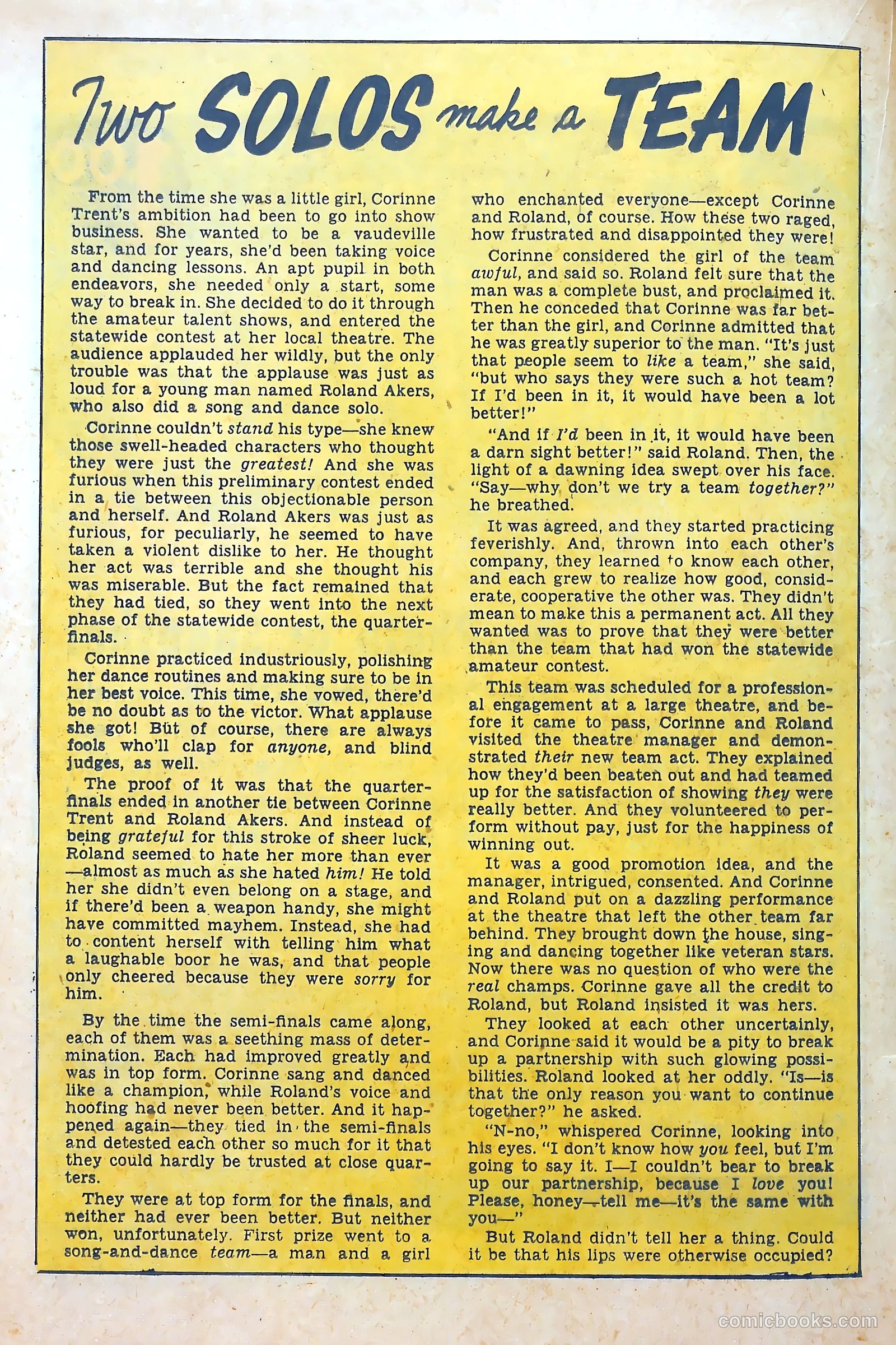 Confessions of the Lovelorn #99 (1958) — page 20 of 36