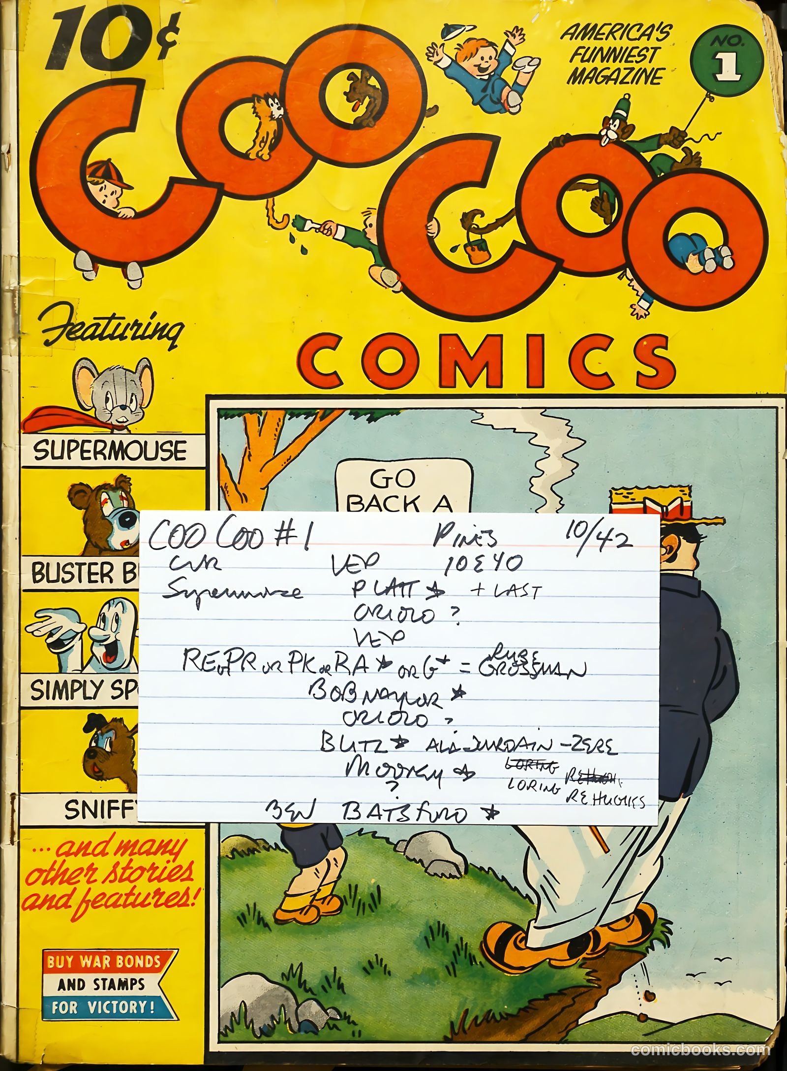 Coo Coo Comics #1 (1955) — page 69 of 69