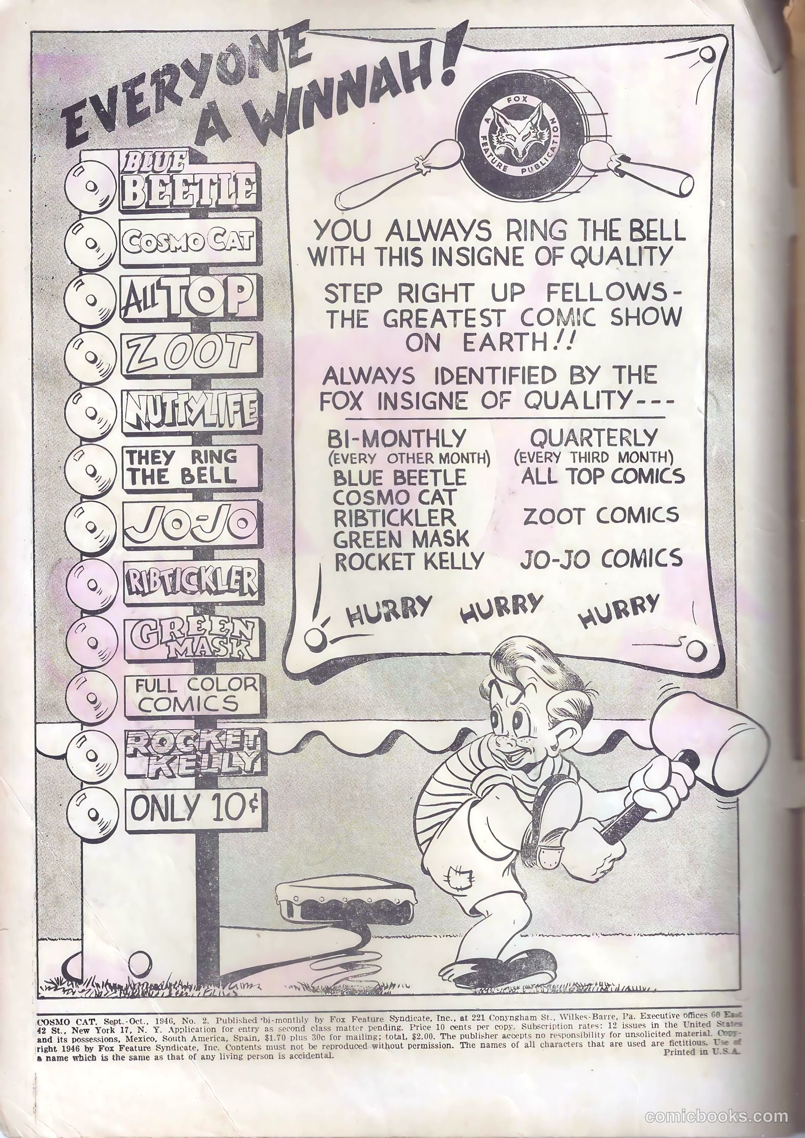 Cosmo Cat #2 (1946) — page 2 of 52