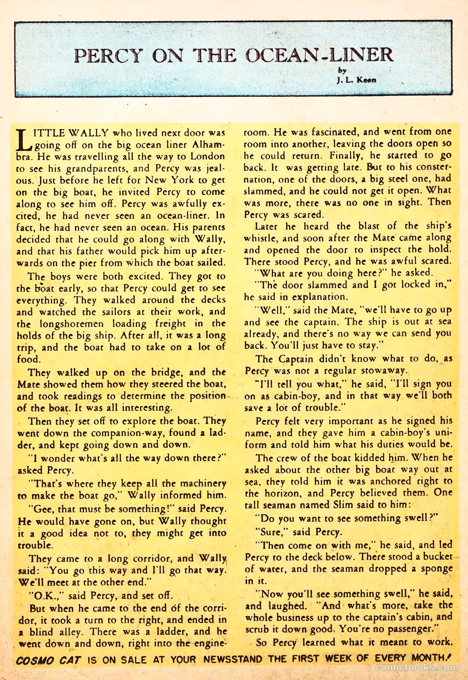Cosmo Cat #7 (1947) — page 15 of 36
