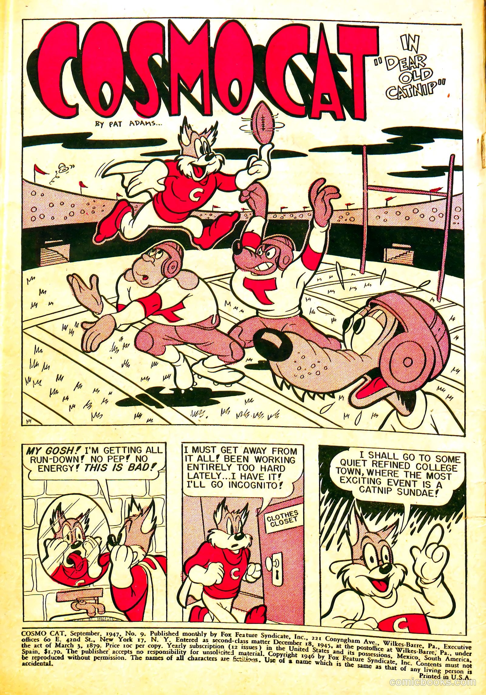 Cosmo Cat #9 (1947) — page 2 of 36