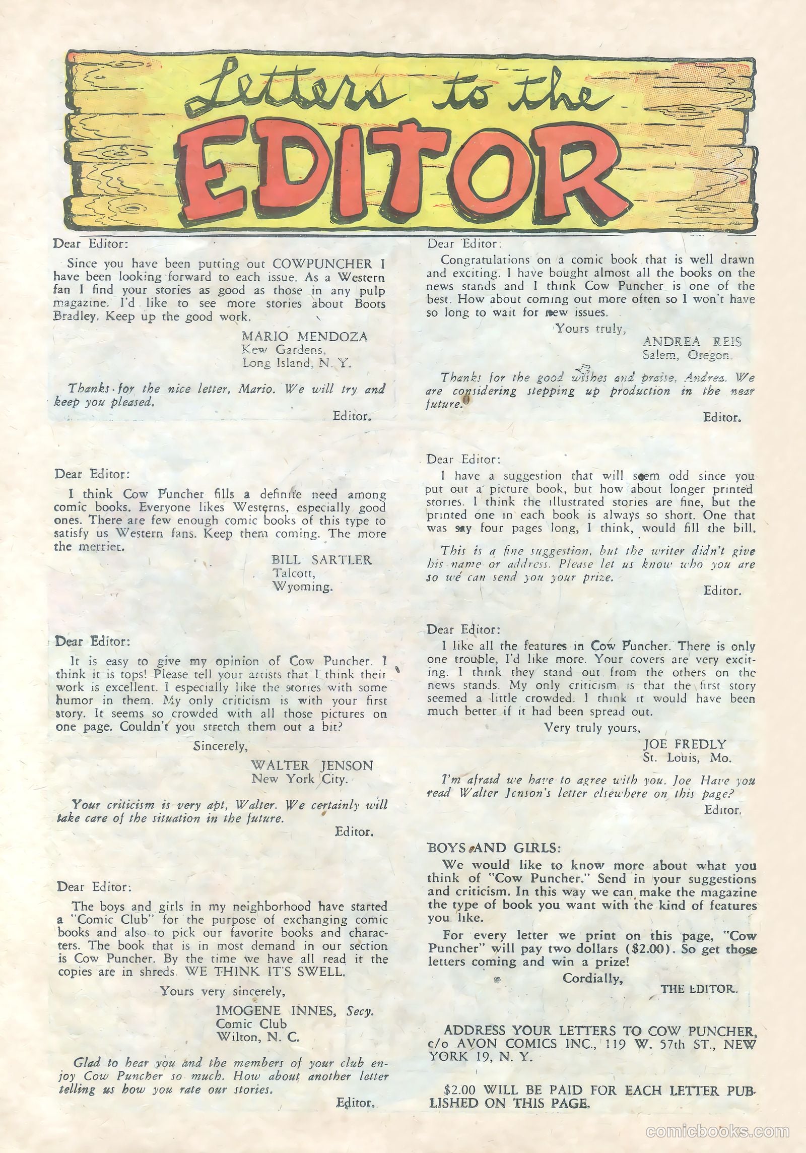 Cow Puncher Comics #3 (1947) — page 26 of 36