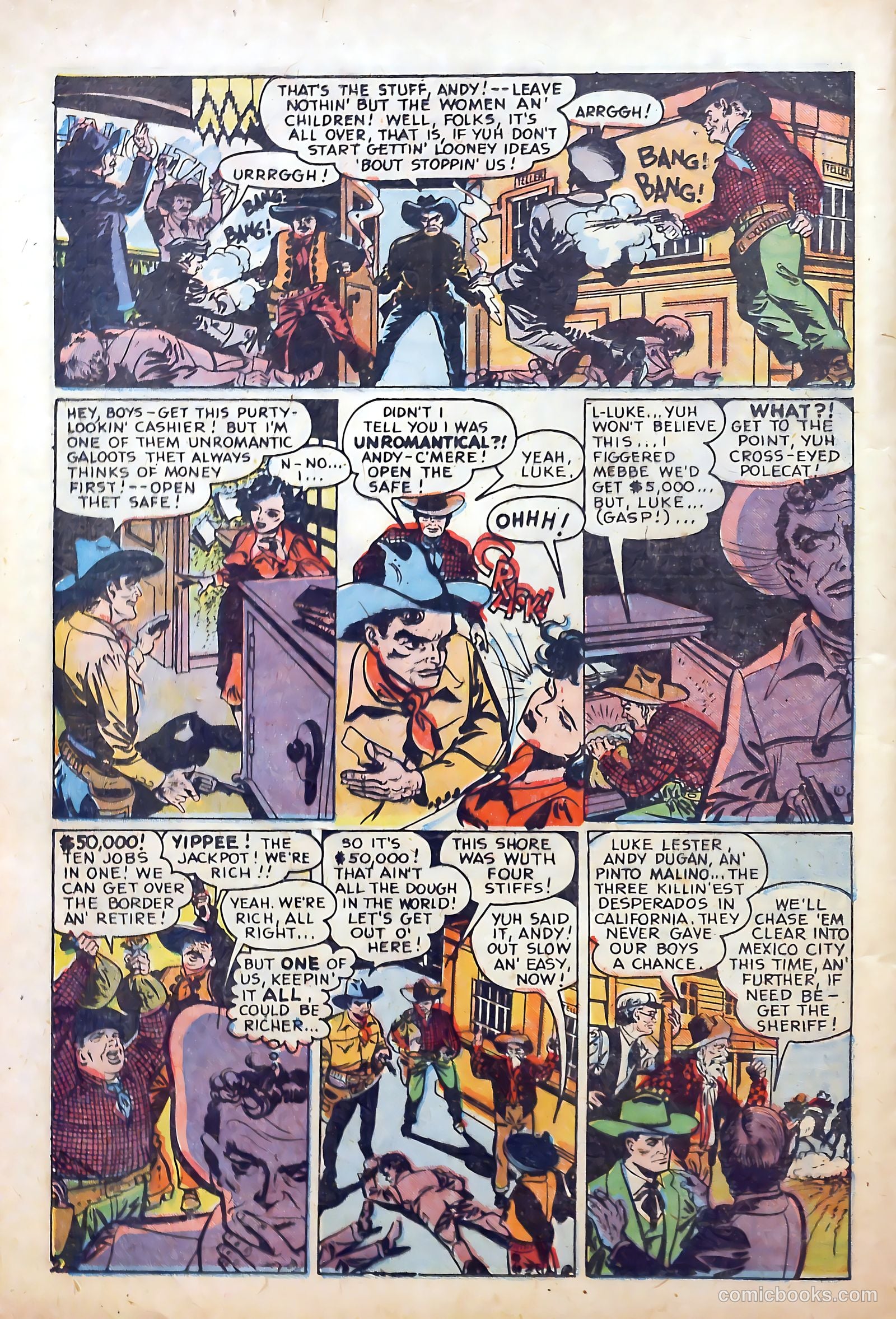 Cow Puncher Comics #5 (1948) — page 22 of 36