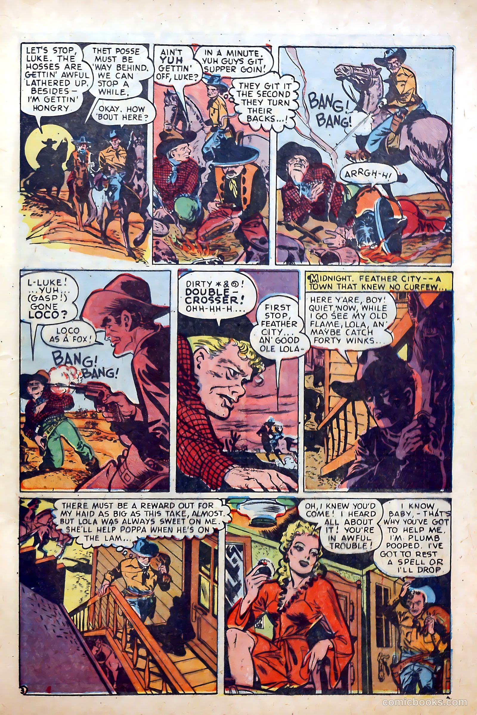 Cow Puncher Comics #5 (1948) — page 23 of 36