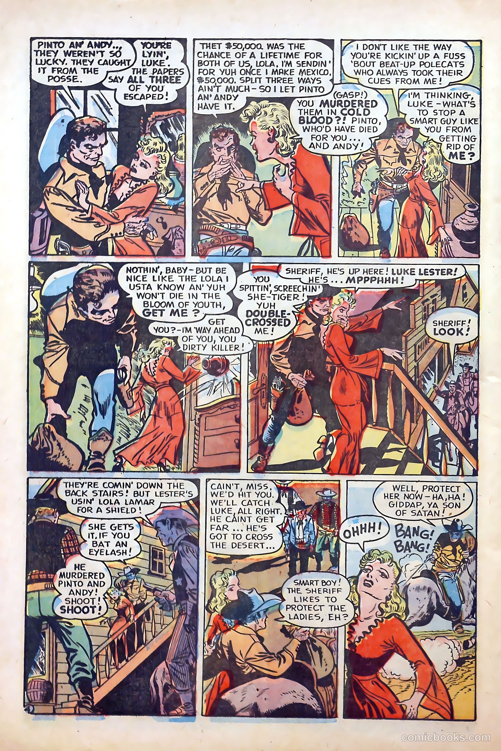 Cow Puncher Comics #5 (1948) — page 24 of 36
