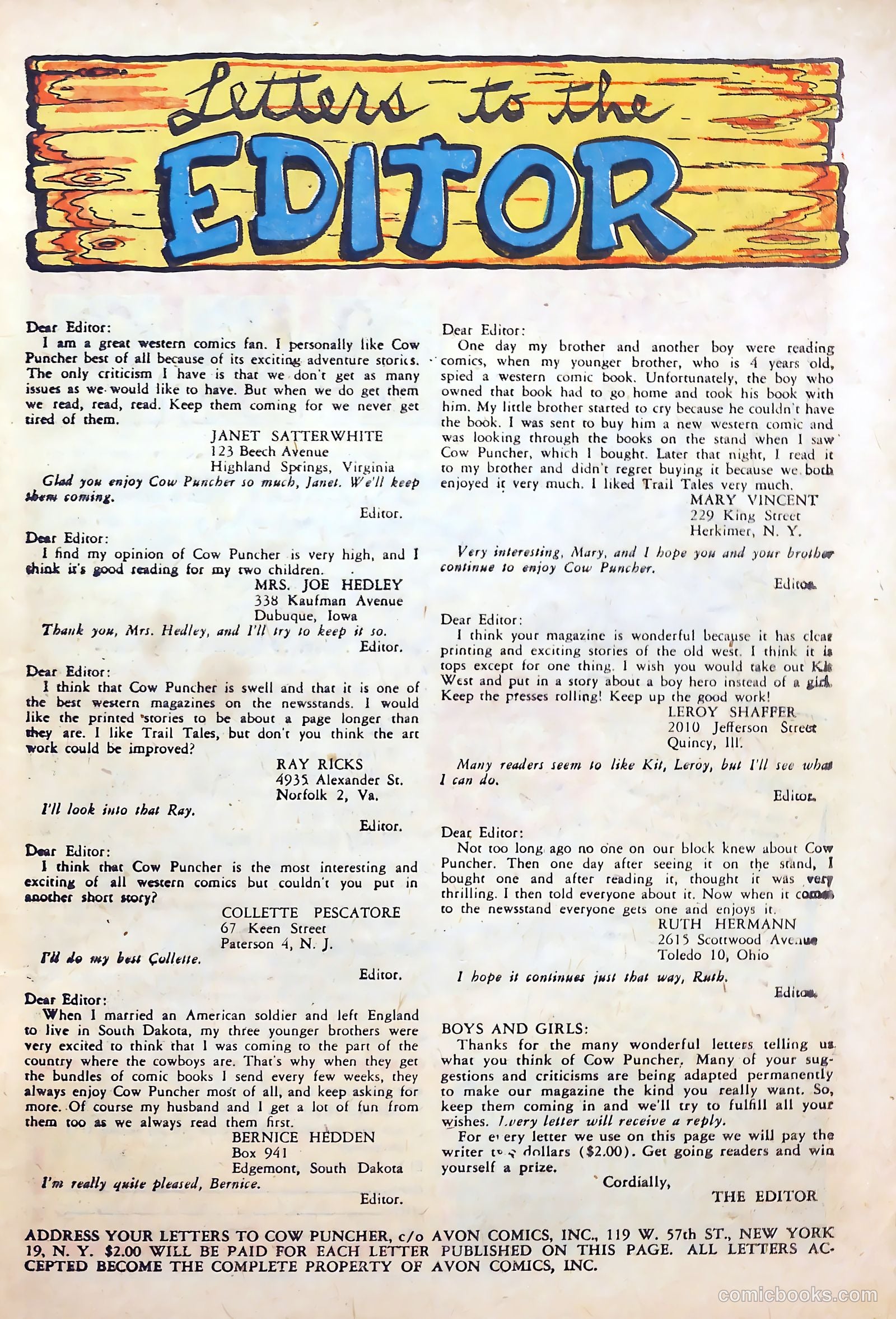 Cow Puncher Comics #5 (1948) — page 33 of 36