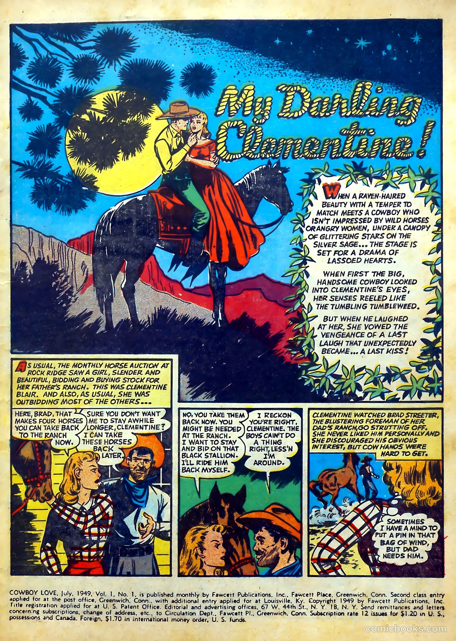 Cowboy Love #1 (1949) — page 3 of 53