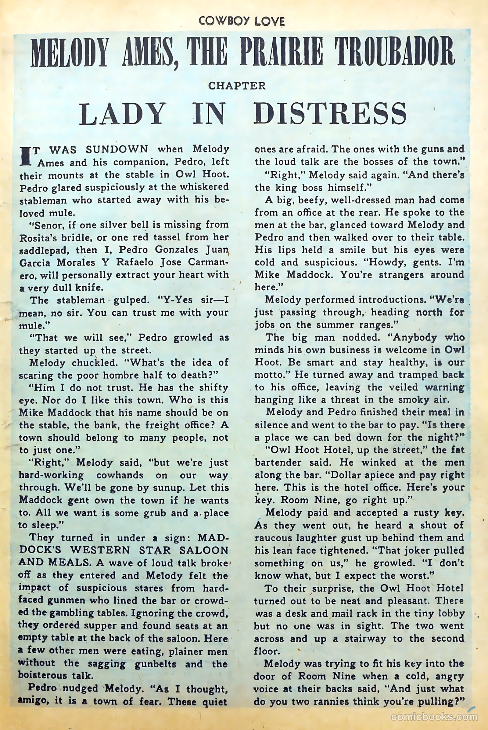 Cowboy Love #1 (1949) — page 29 of 53