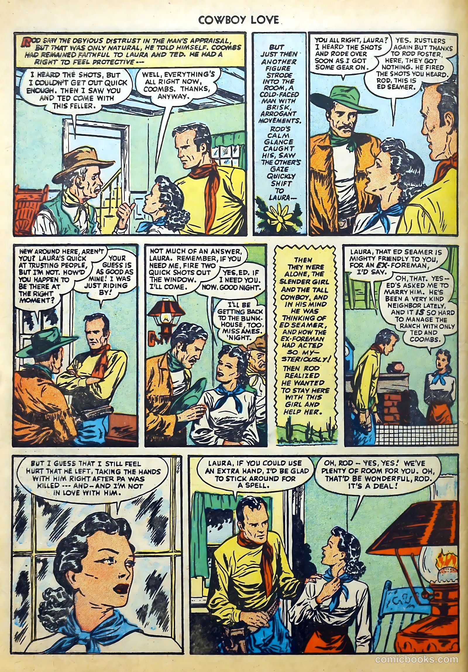 Cowboy Love #1 (1949) — page 34 of 53