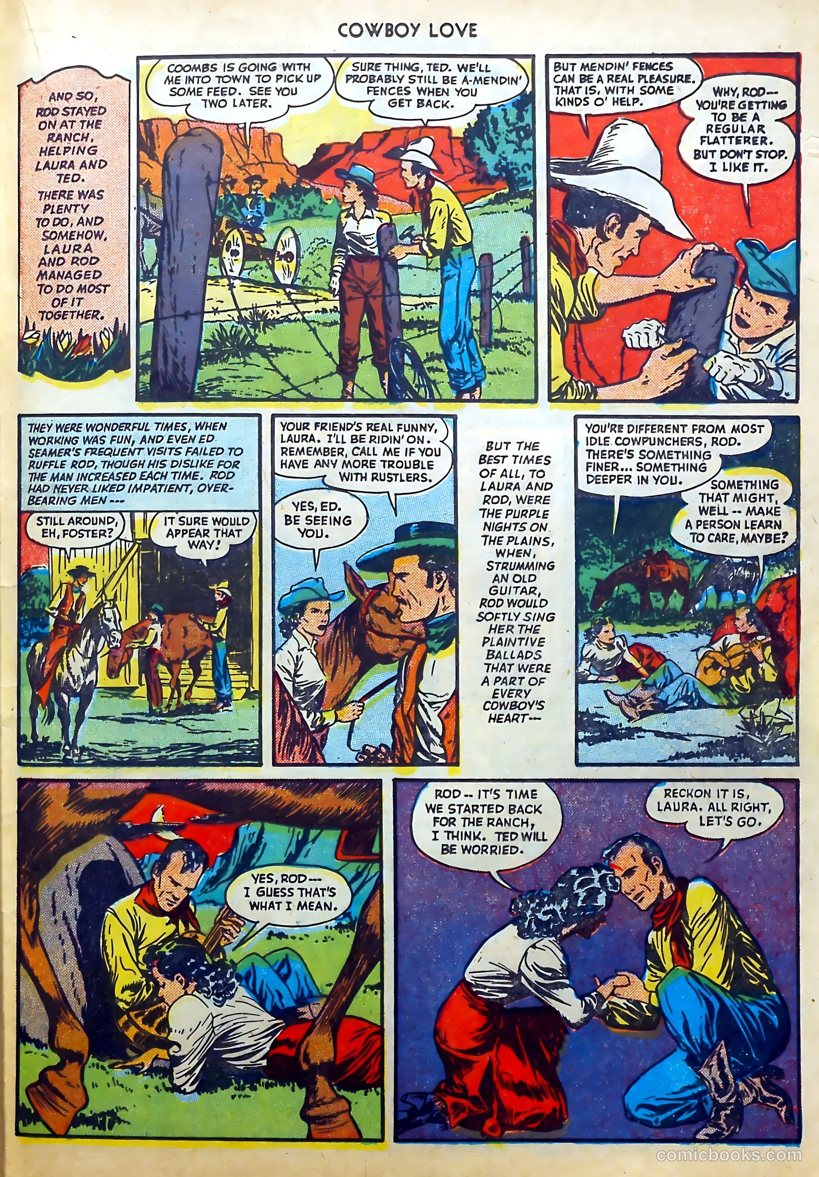 Cowboy Love #1 (1949) — page 35 of 53