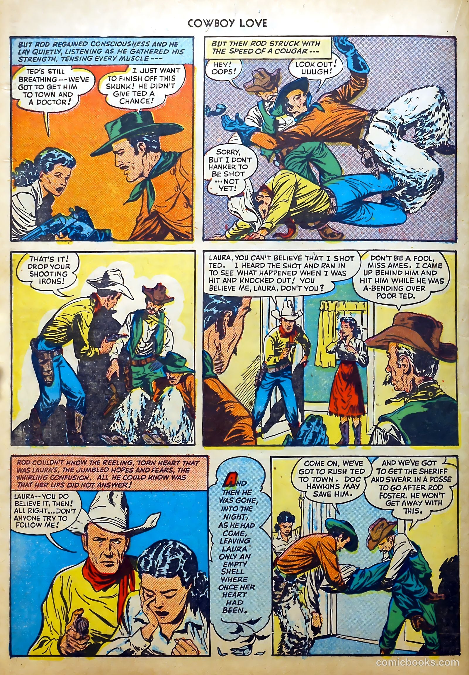 Cowboy Love #1 (1949) — page 38 of 53