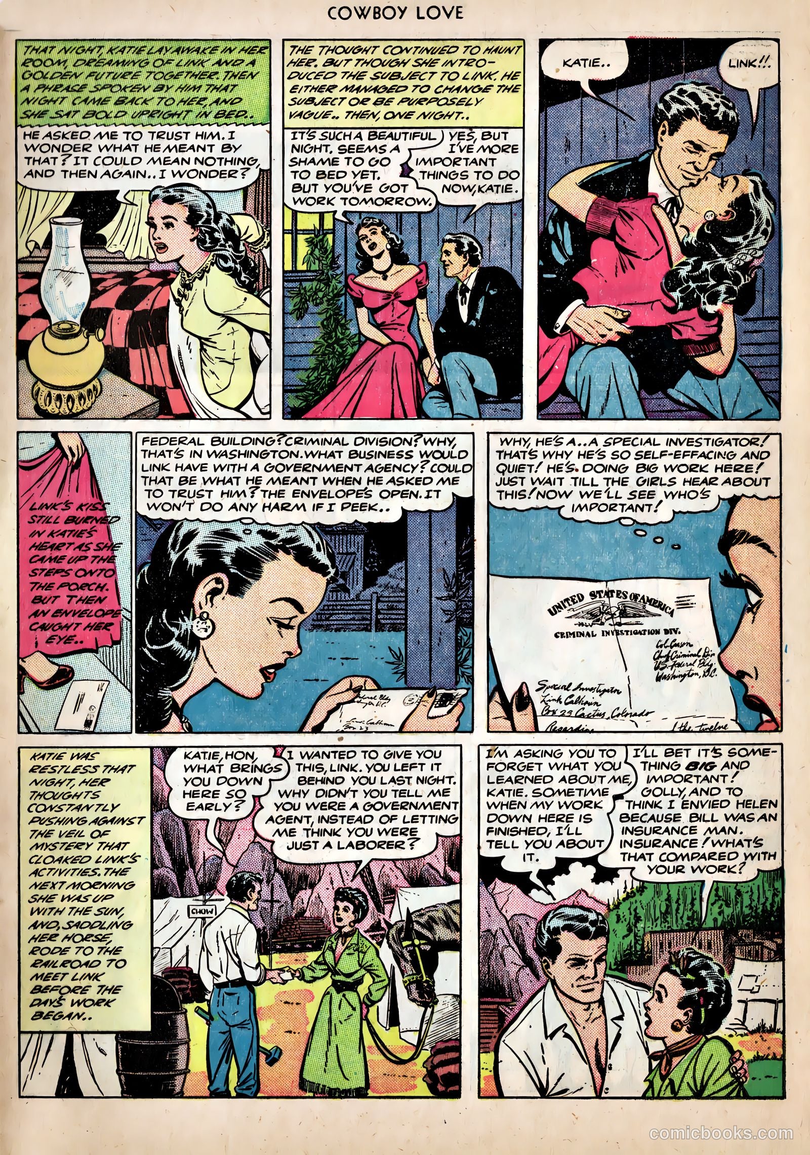 Cowboy Love #10 (1950) — page 21 of 52