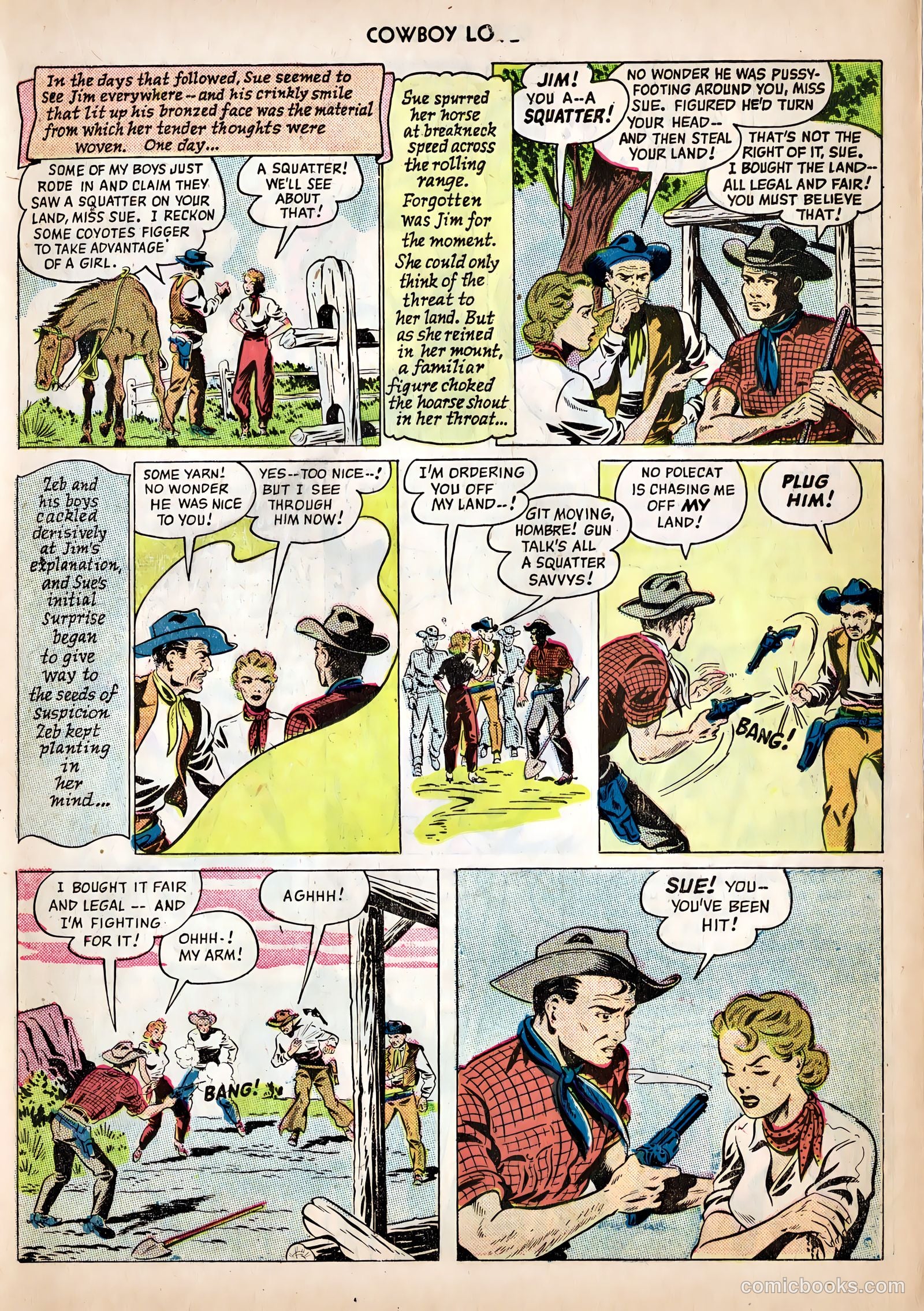 Cowboy Love #10 (1950) — page 35 of 52