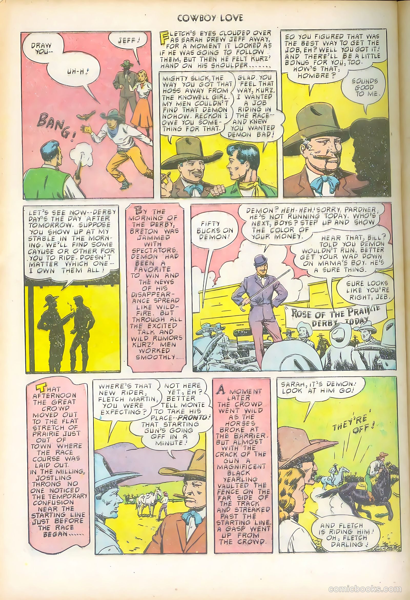 Cowboy Love #11 (1951) — page 32 of 36