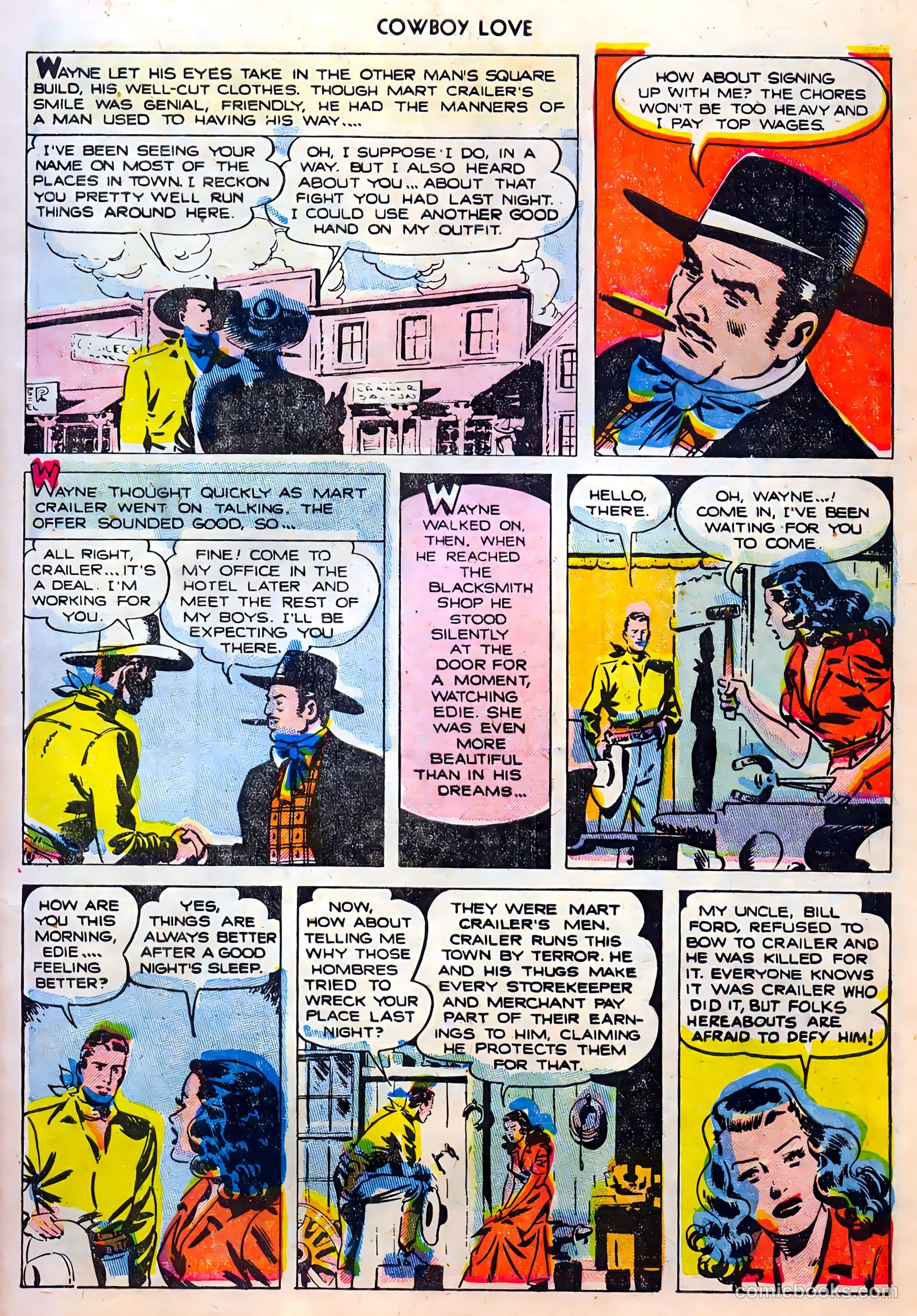 Cowboy Love #28 (1955) — page 7 of 36