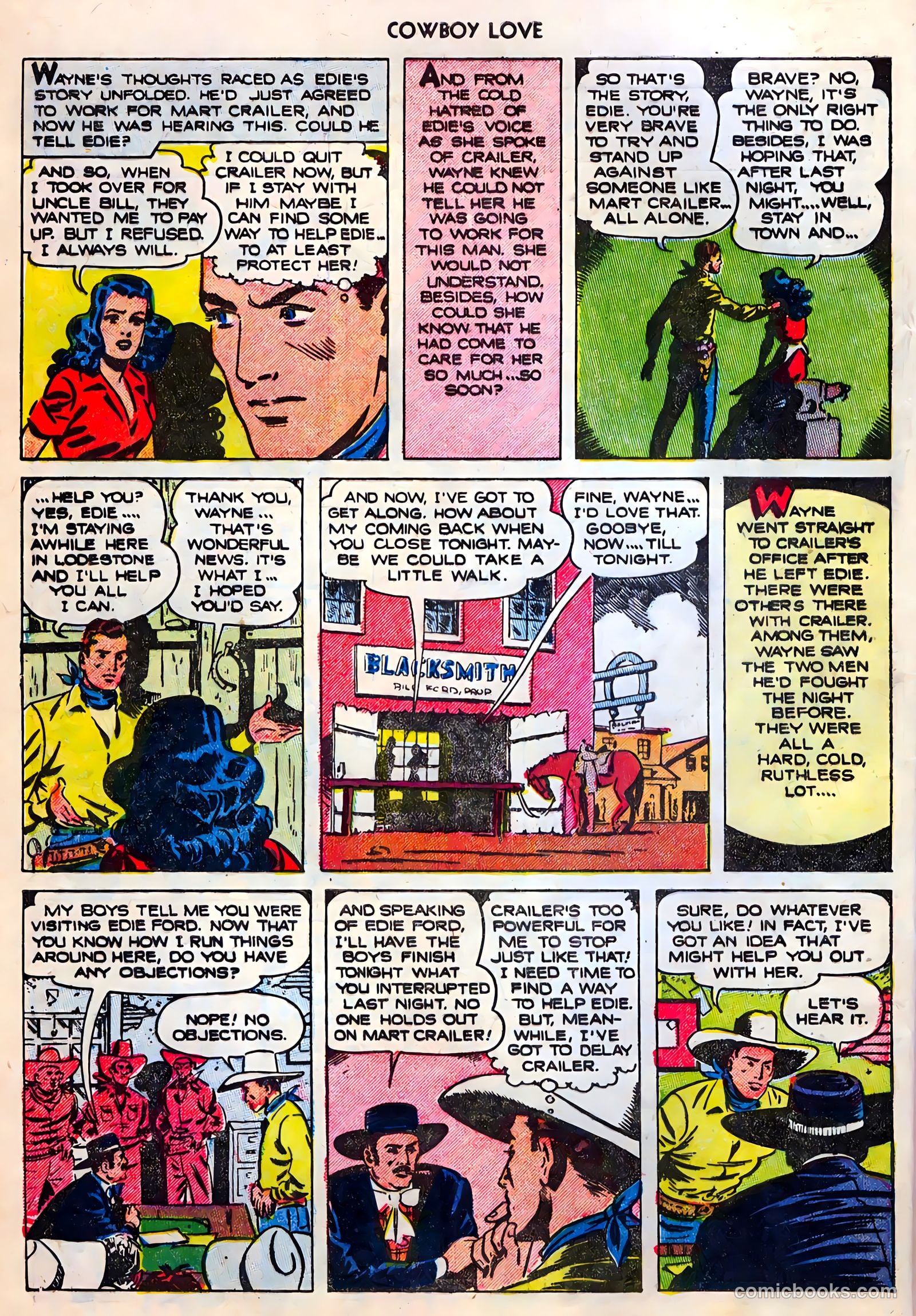 Cowboy Love #28 (1955) — page 8 of 36
