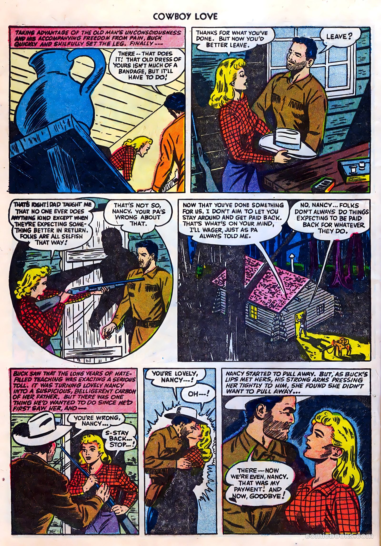 Cowboy Love #28 (1955) — page 28 of 36