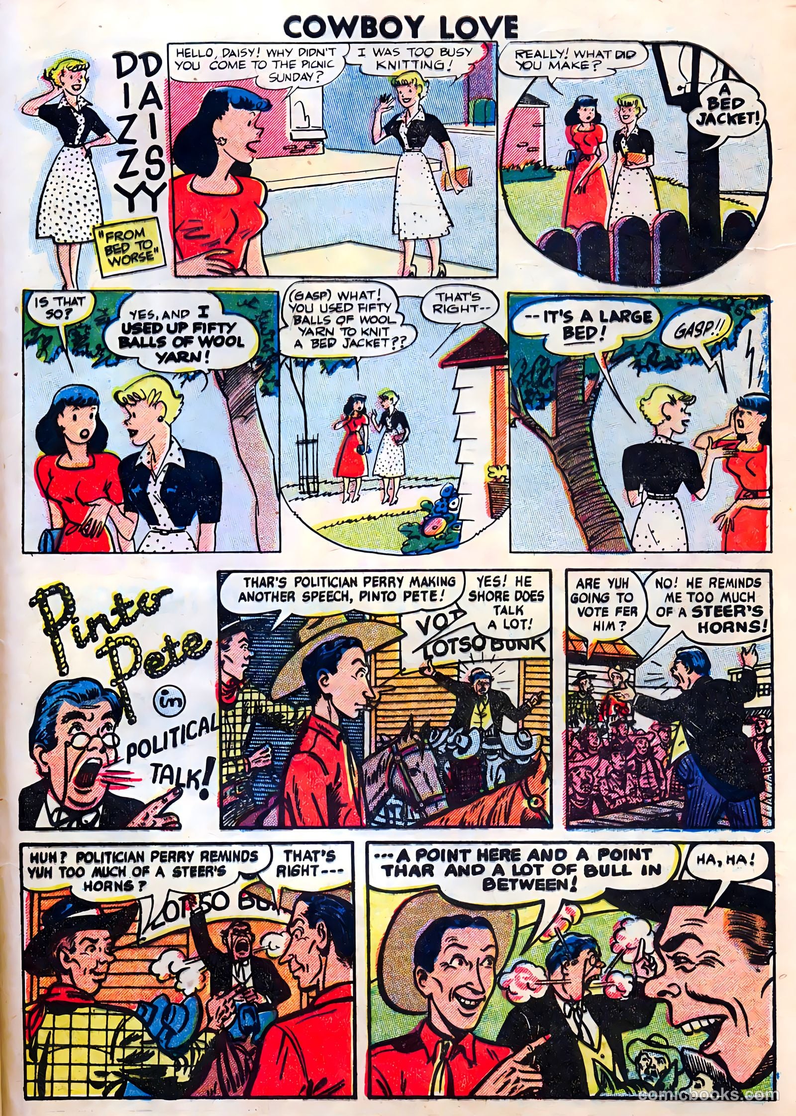Cowboy Love #28 (1955) — page 33 of 36