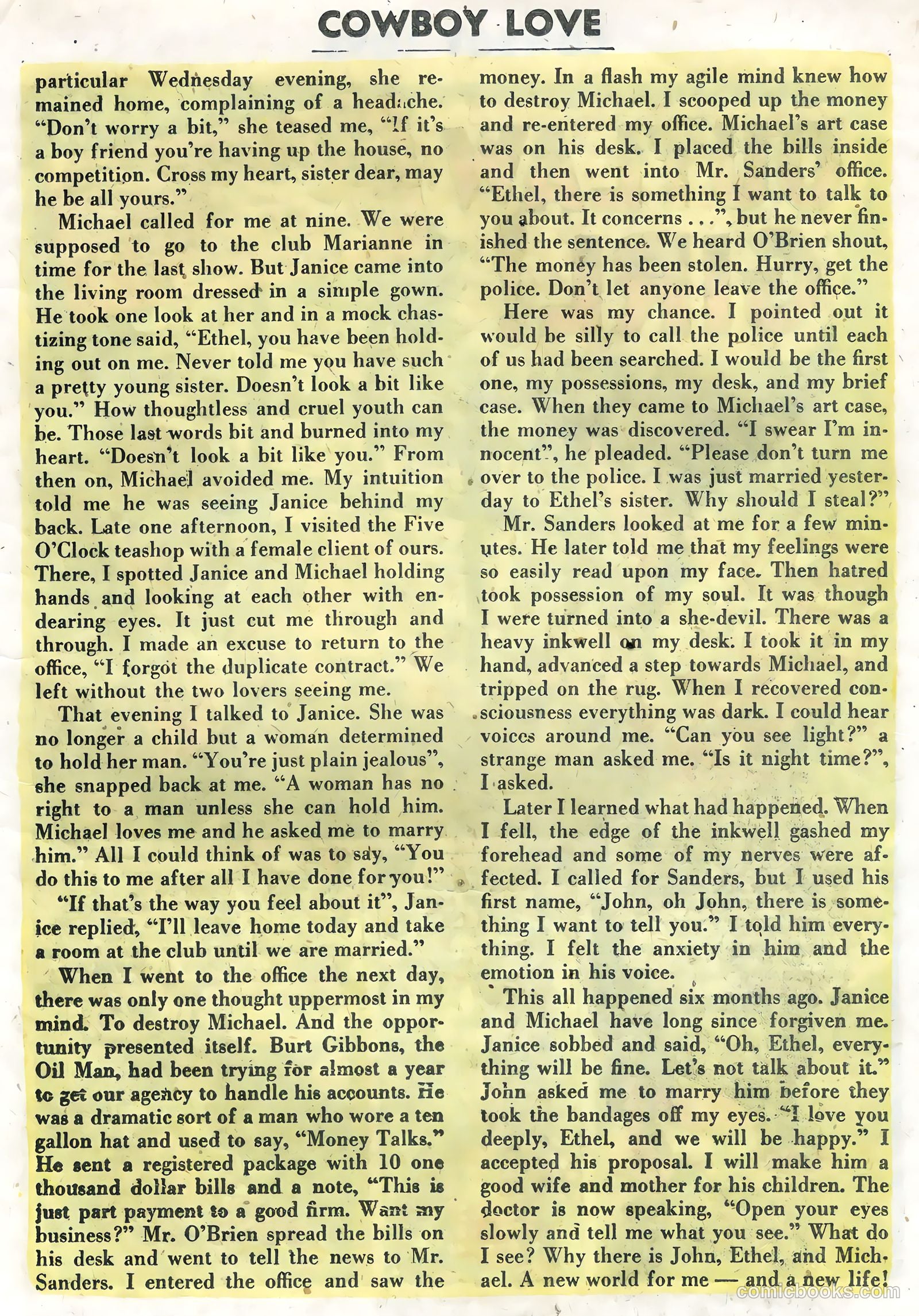 Cowboy Love #29 (1955) — page 23 of 36