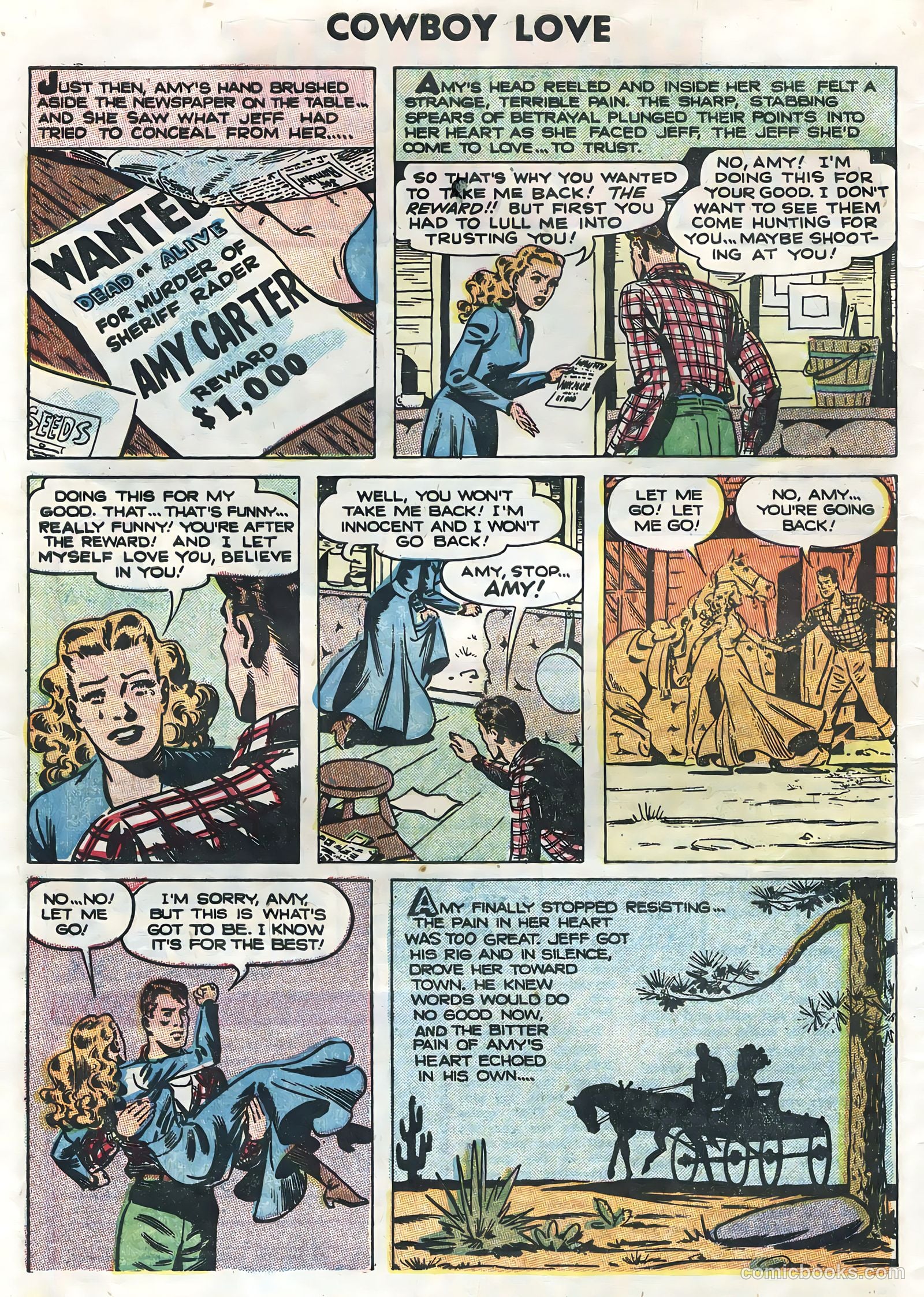 Cowboy Love #29 (1955) — page 32 of 36