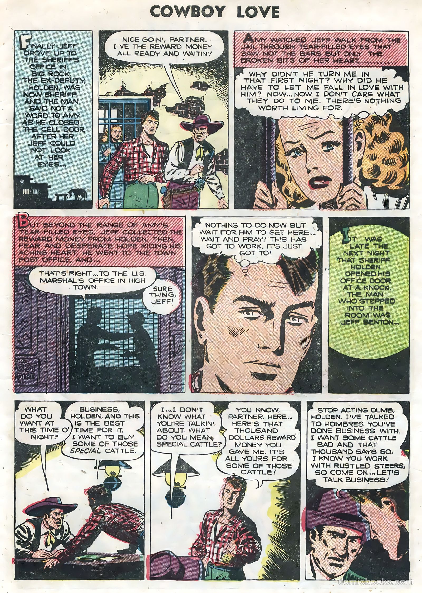 Cowboy Love #29 (1955) — page 33 of 36