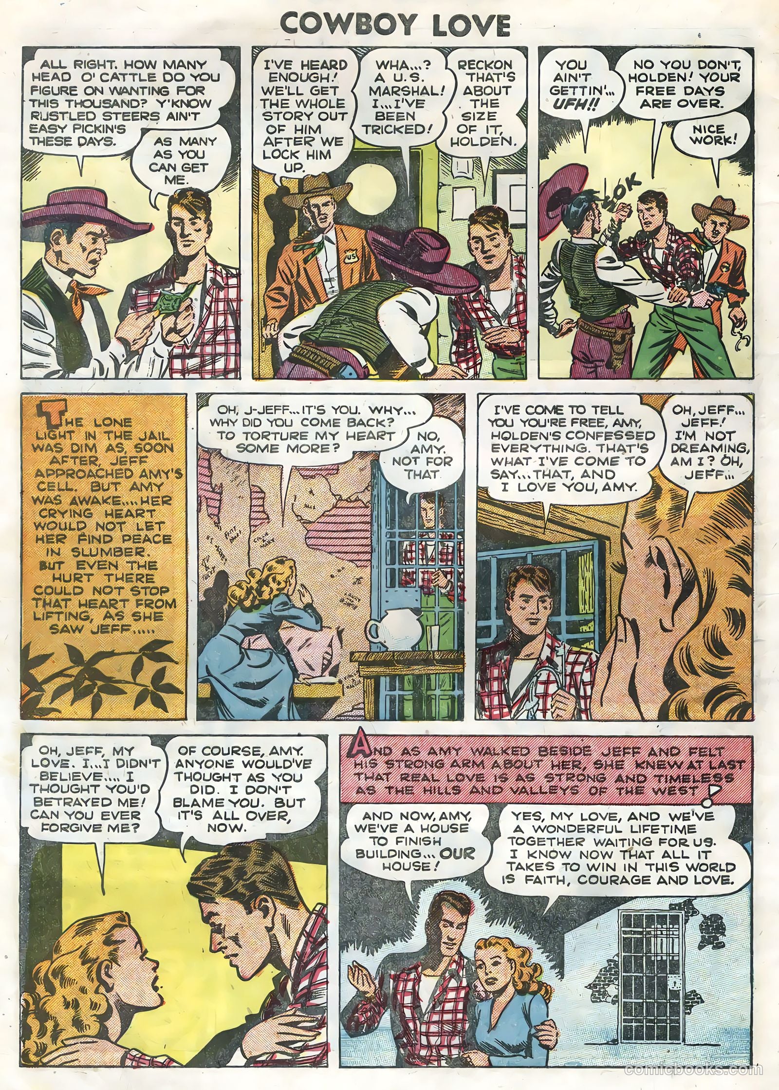 Cowboy Love #29 (1955) — page 34 of 36