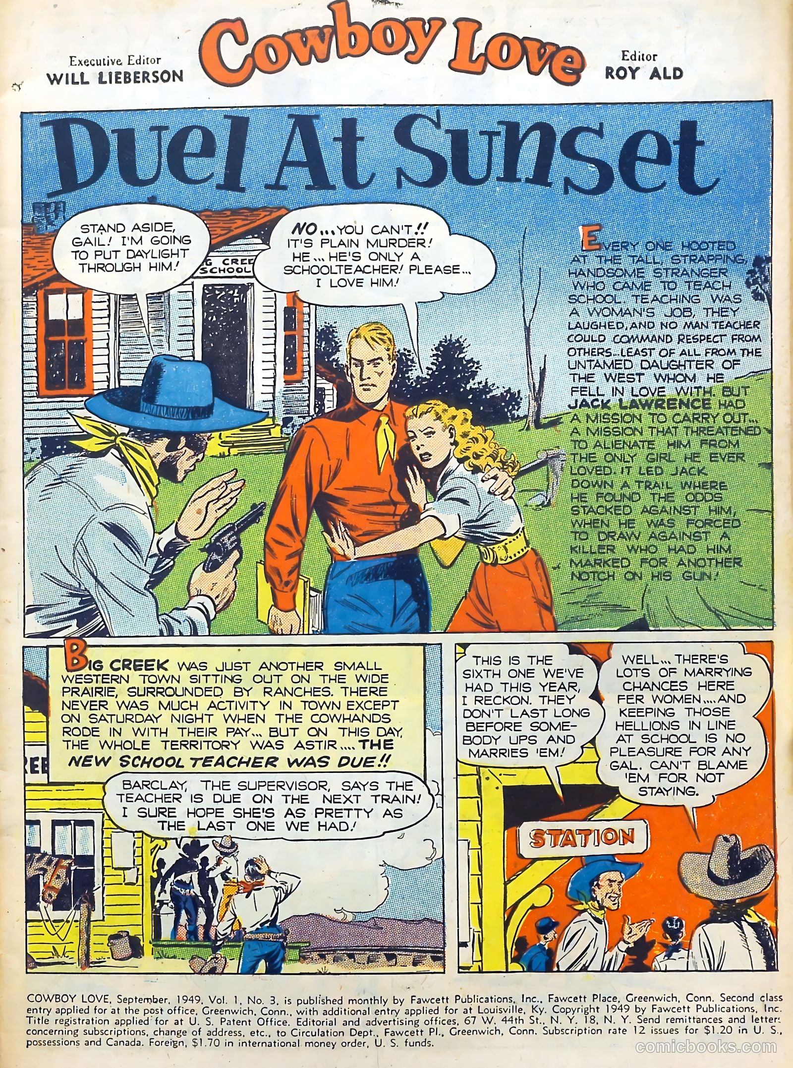 Cowboy Love #3 (1949) — page 3 of 52