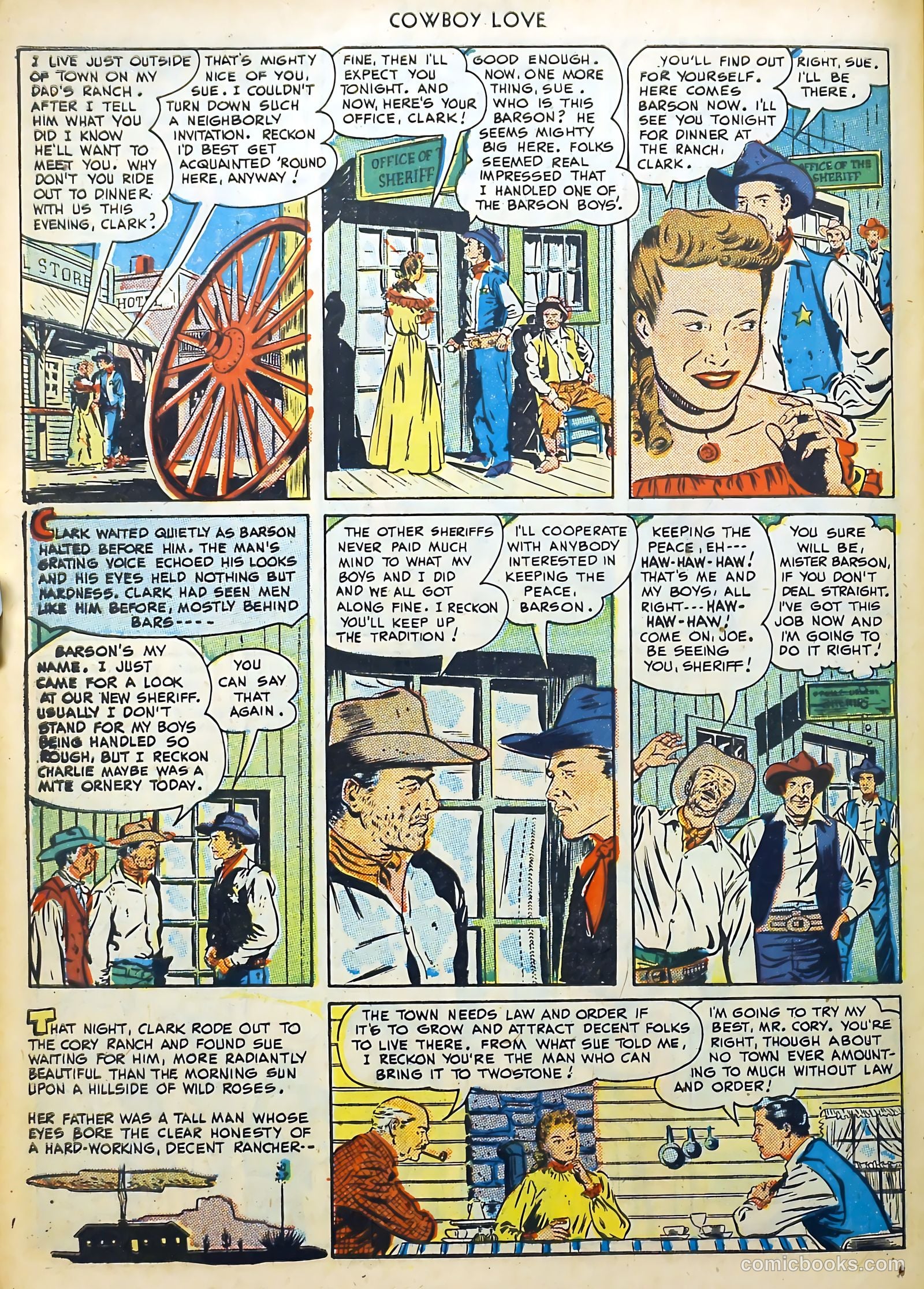 Cowboy Love #3 (1949) — page 34 of 52