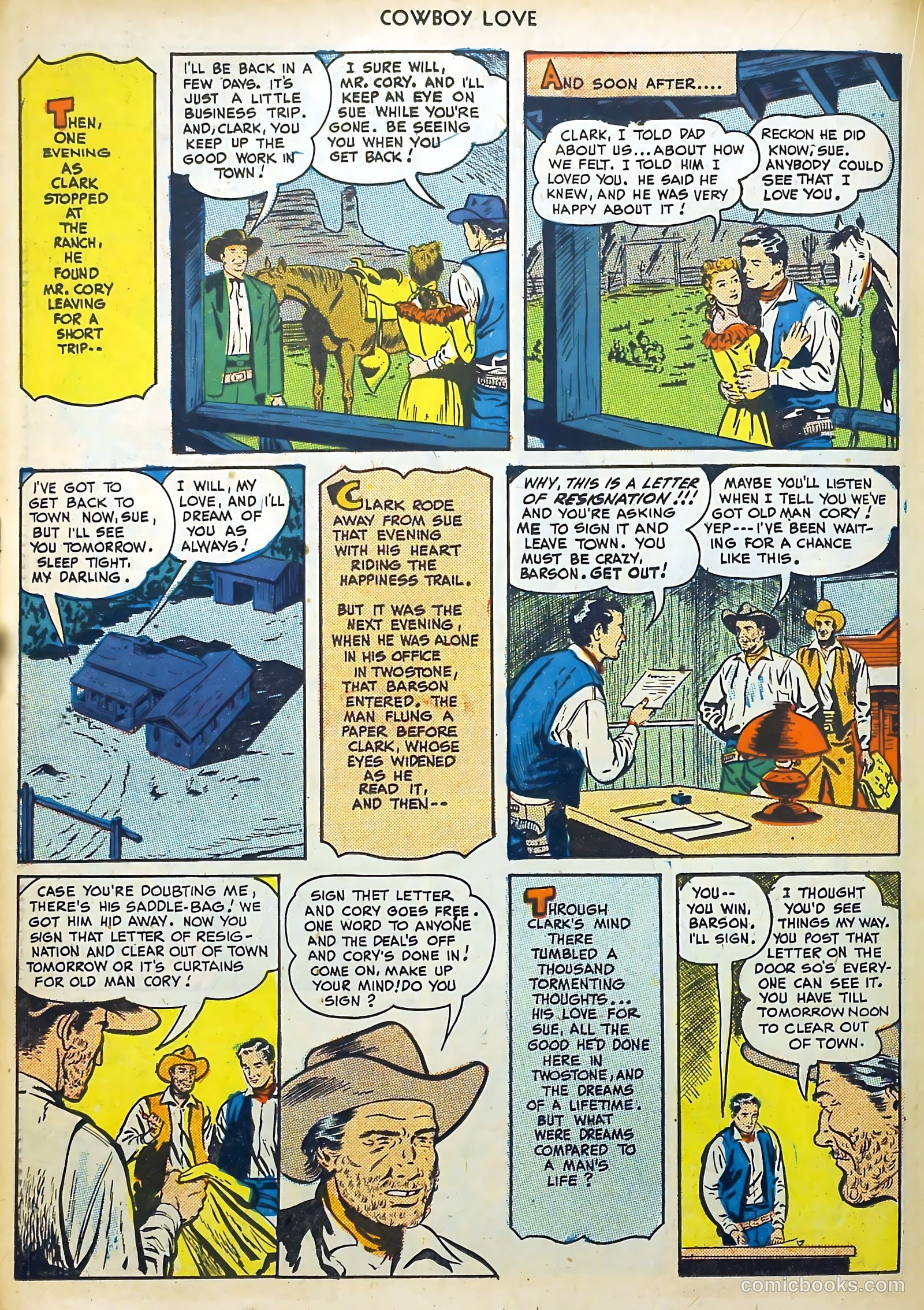 Cowboy Love #3 (1949) — page 38 of 52