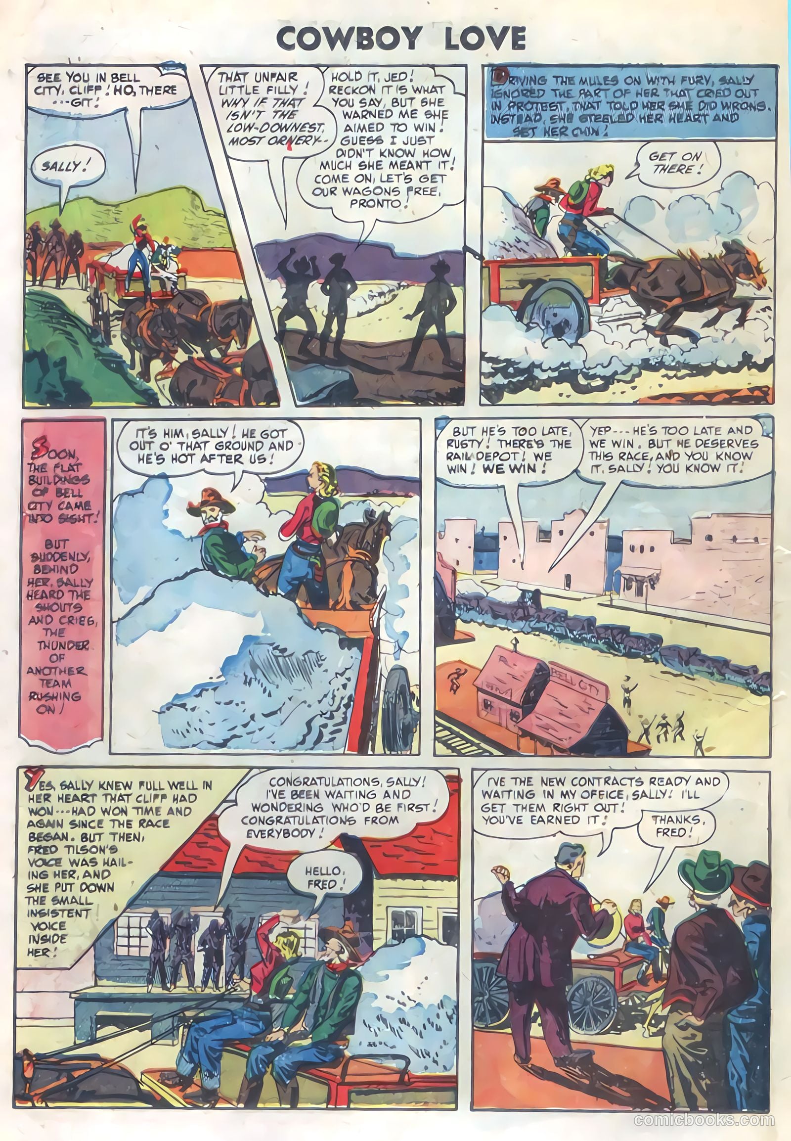 Cowboy Love #30 (1955) — page 16 of 36