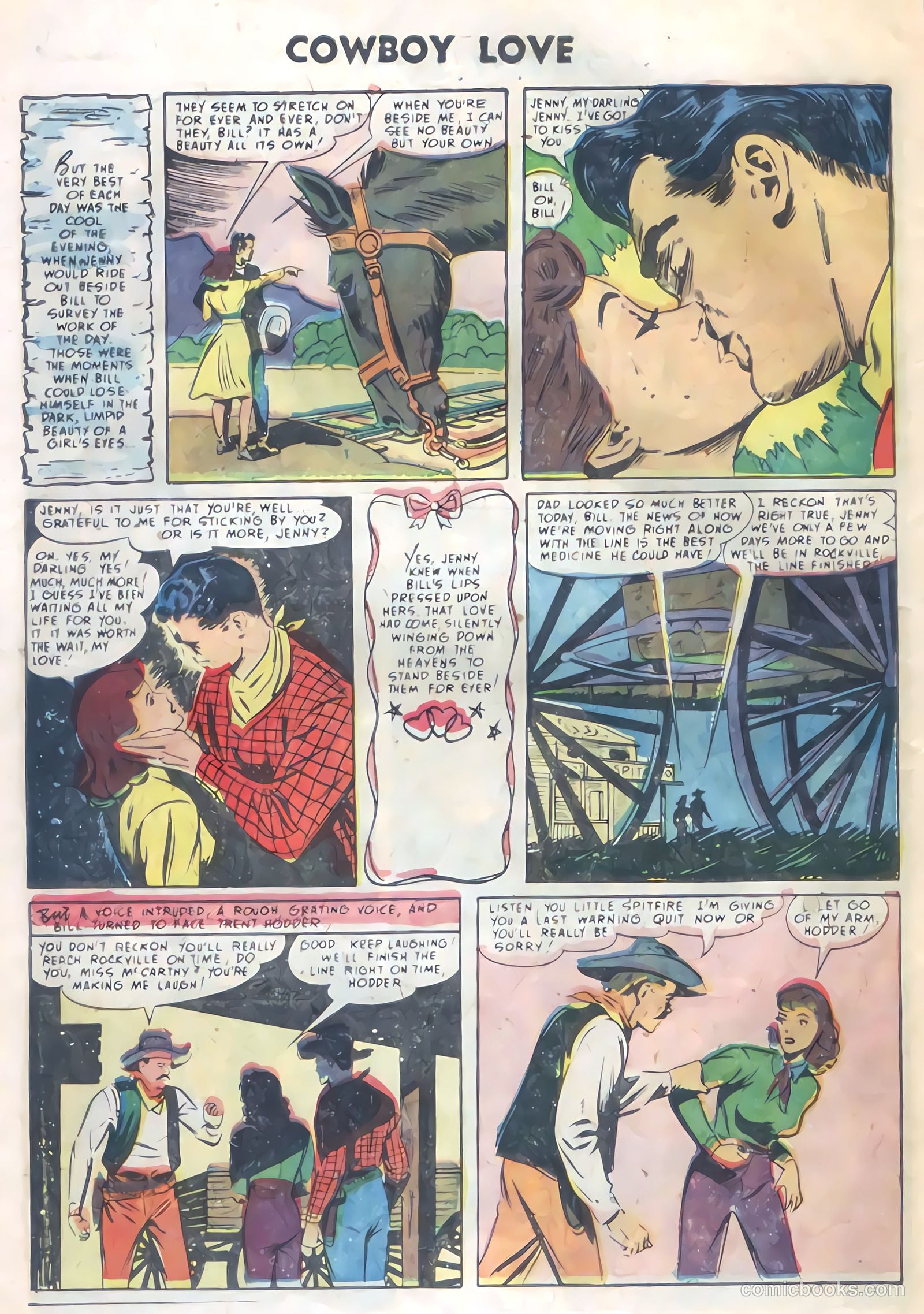 Cowboy Love #30 (1955) — page 28 of 36