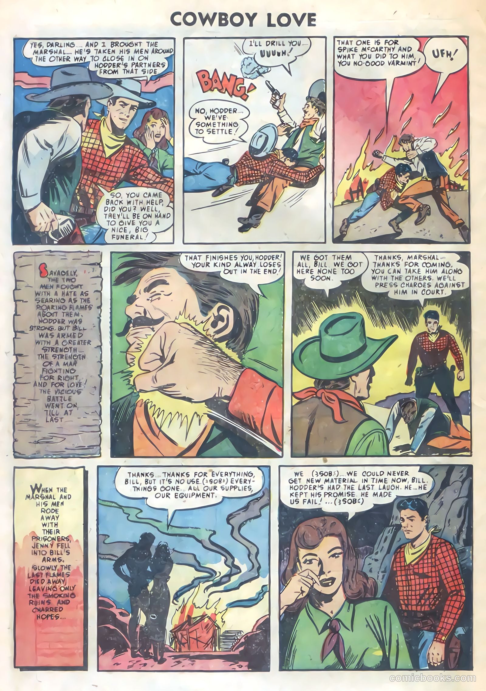 Cowboy Love #30 (1955) — page 32 of 36