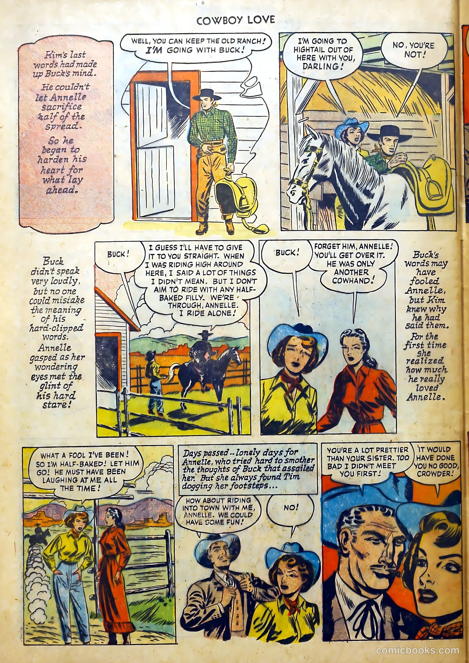 Cowboy Love #5 (1949) — page 46 of 52