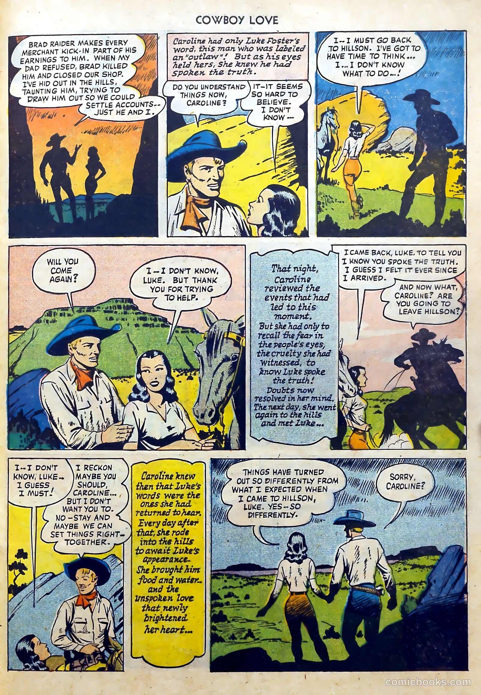 Cowboy Love #6 (1949) — page 35 of 52