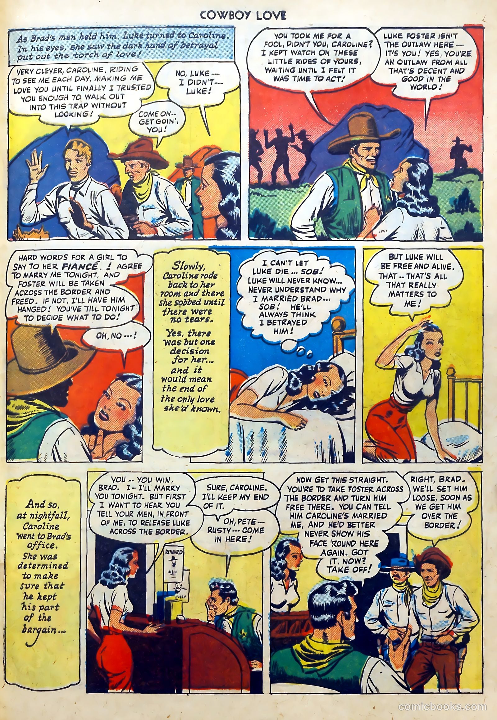 Cowboy Love #6 (1949) — page 37 of 52