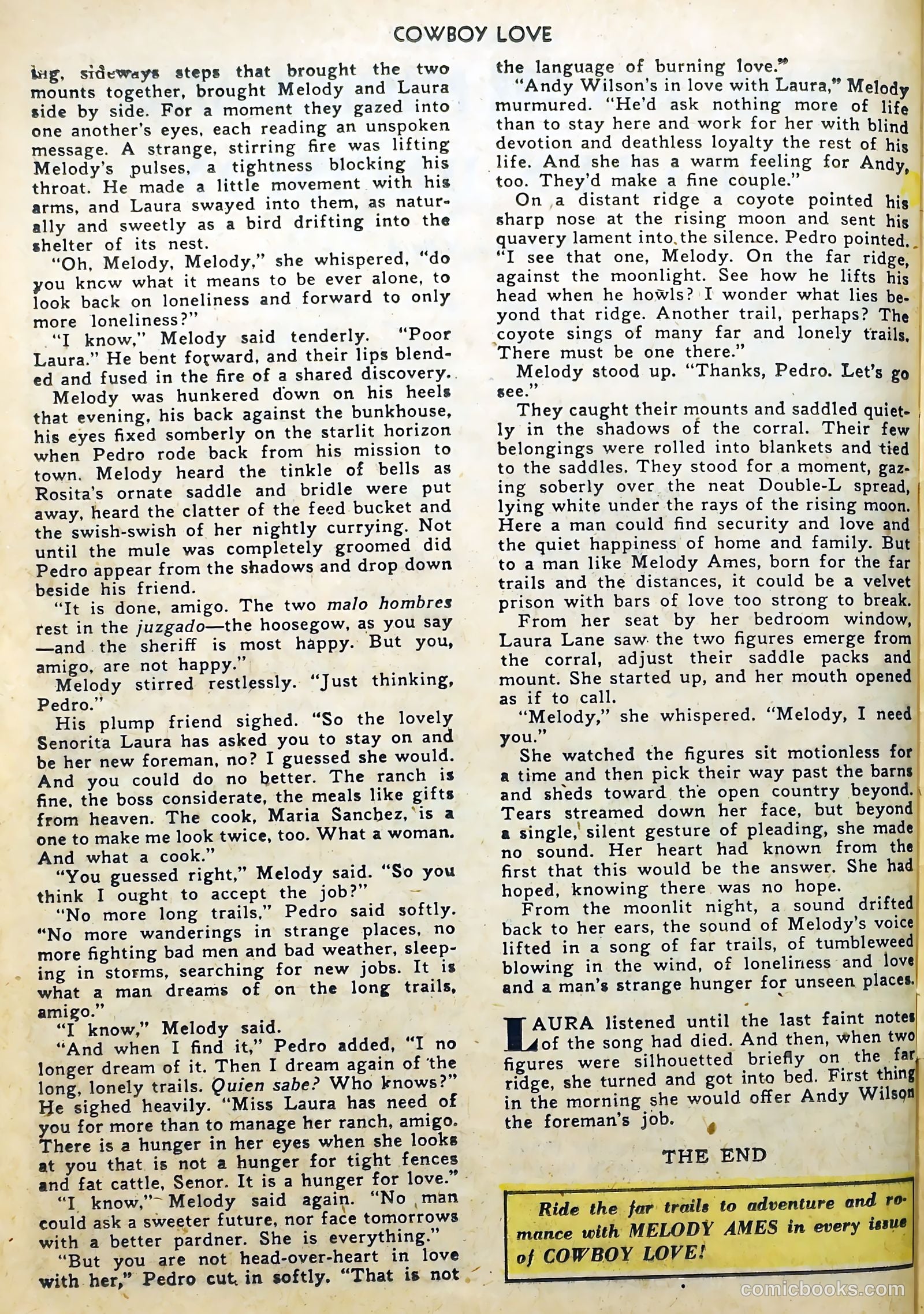 Cowboy Love #6 (1949) — page 40 of 52