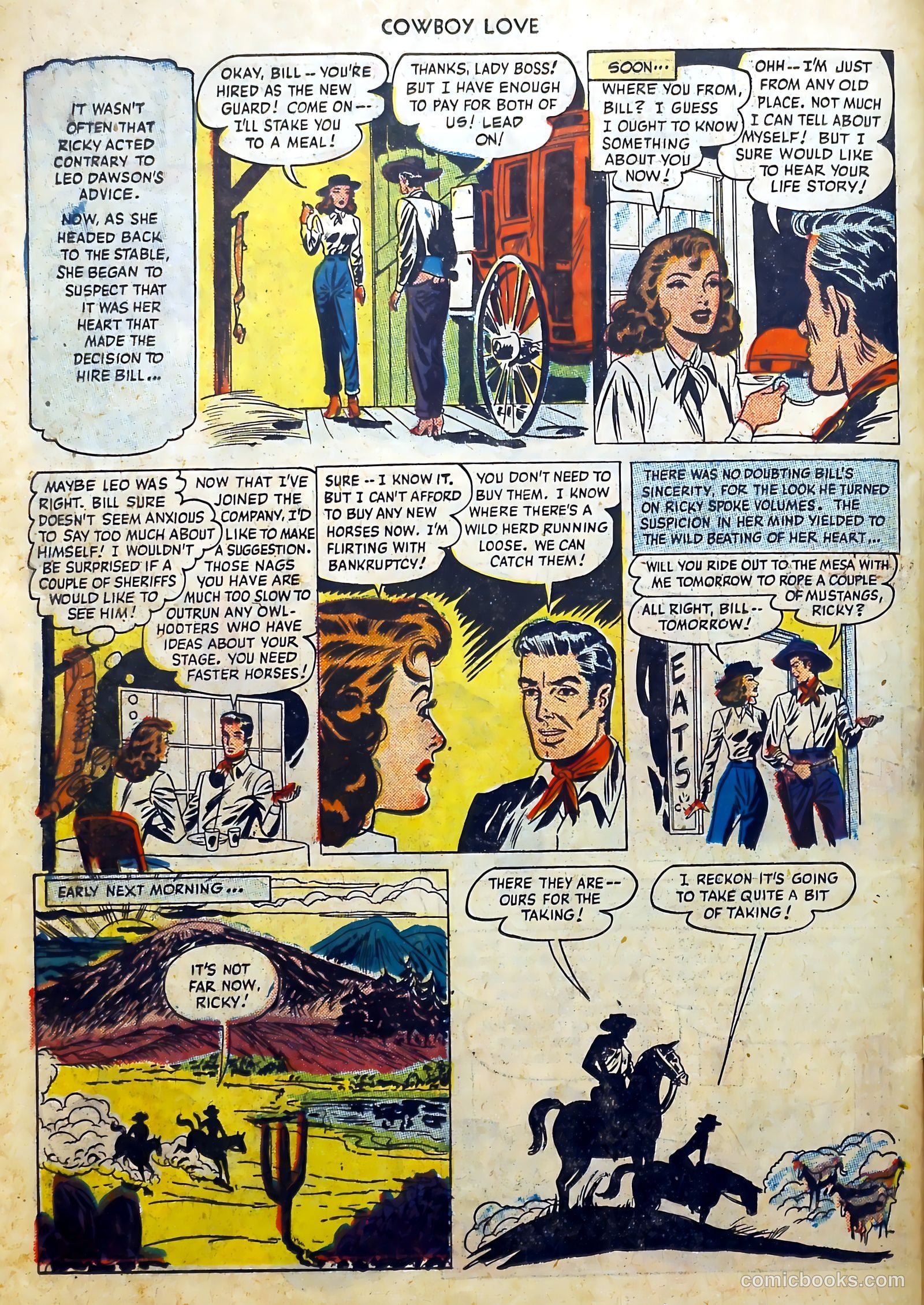Cowboy Love #6 (1949) — page 44 of 52