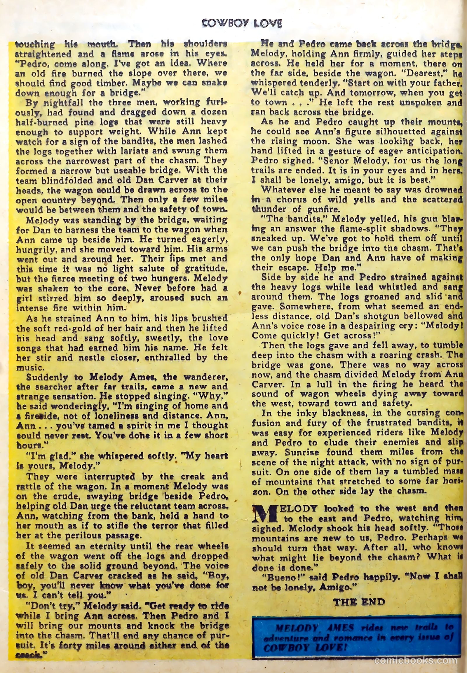 Cowboy Love #7 (1950) — page 40 of 52