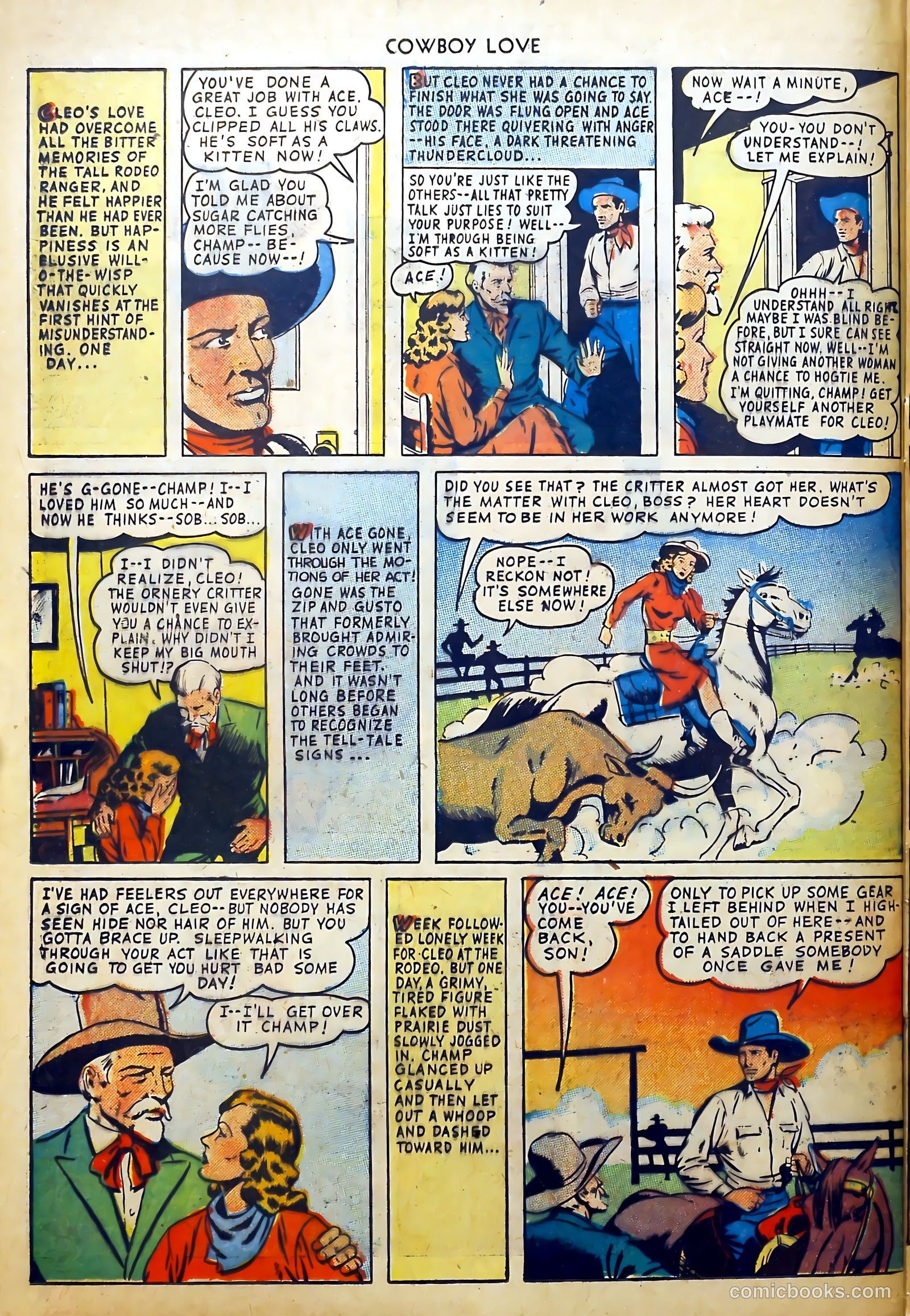 Cowboy Love #8 (1950) — page 32 of 36