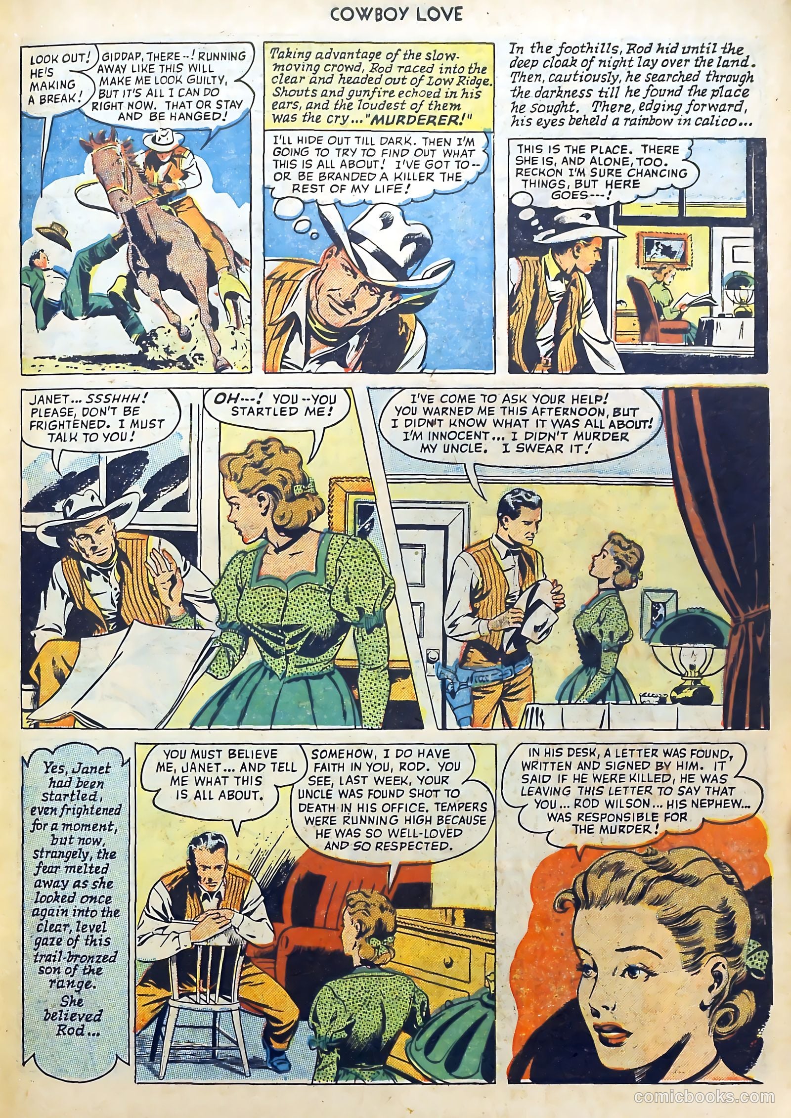Cowboy Love #9 (1950) — page 31 of 52