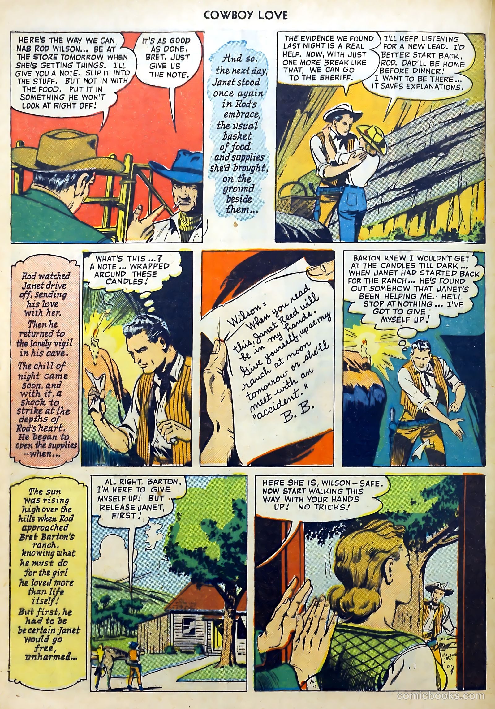 Cowboy Love #9 (1950) — page 36 of 52