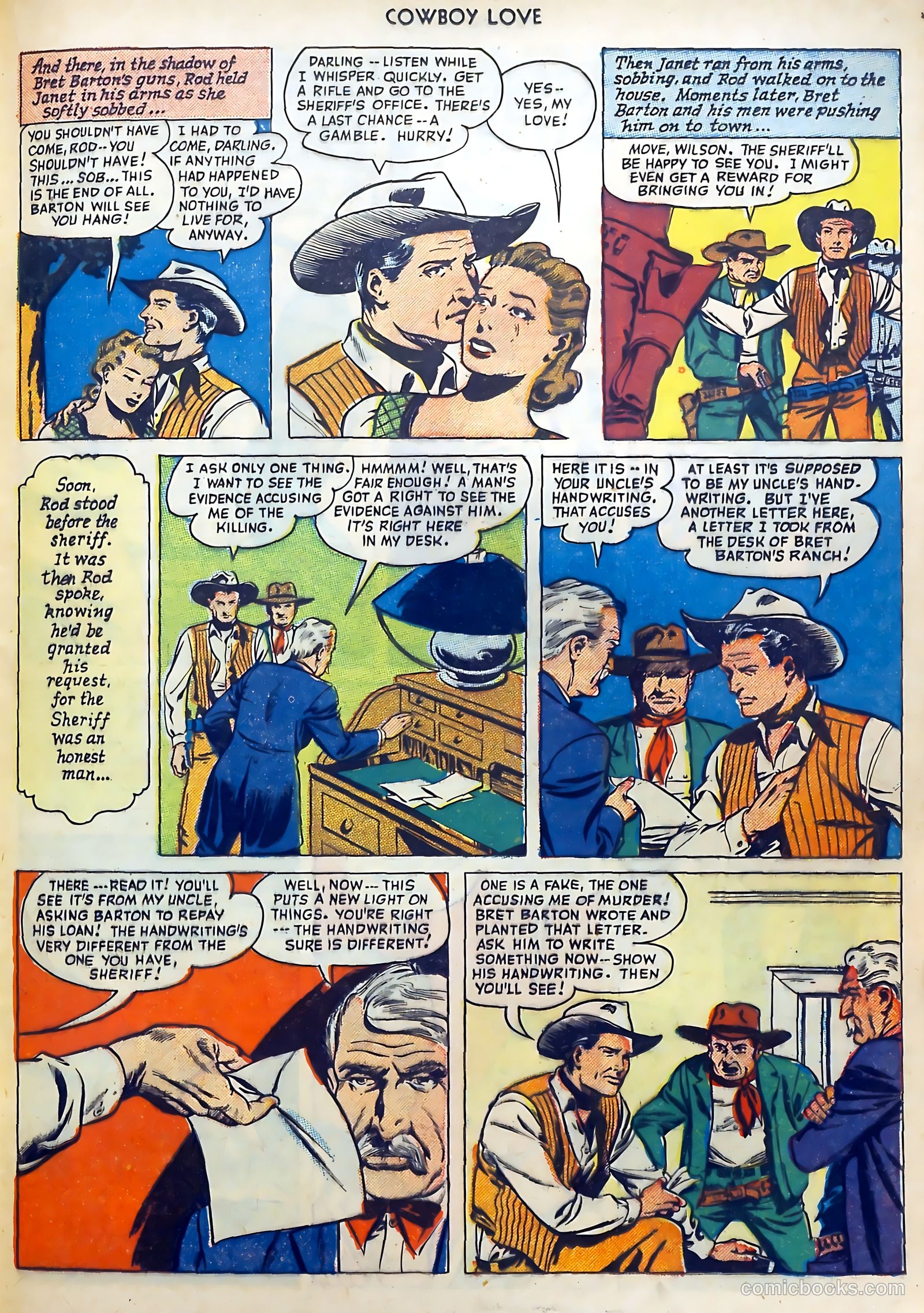 Cowboy Love #9 (1950) — page 37 of 52
