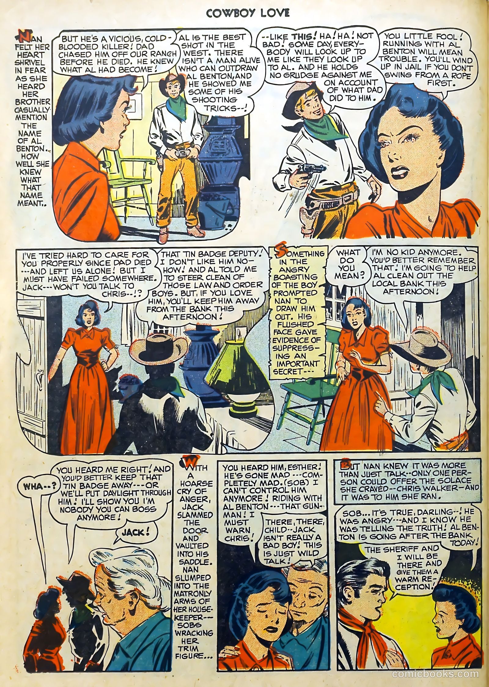 Cowboy Love #9 (1950) — page 42 of 52