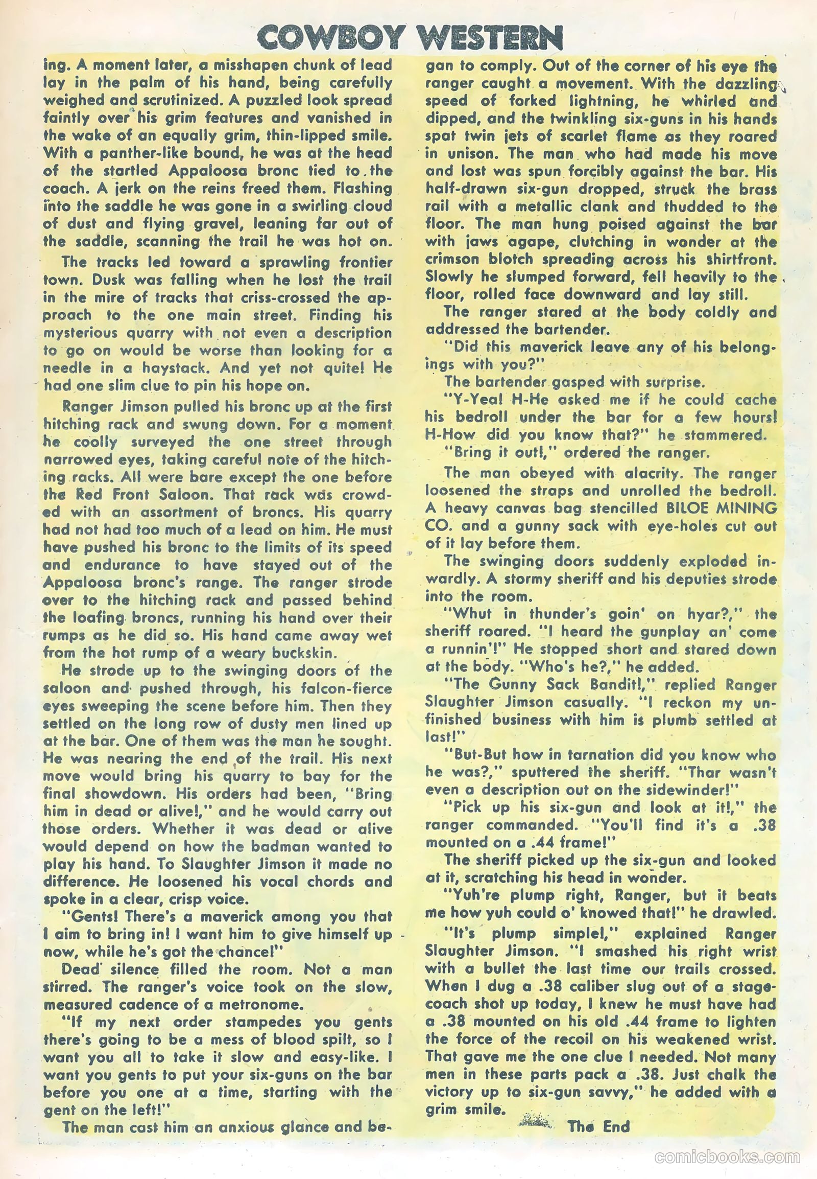 Cowboy Western #48 (1954) — page 15 of 36